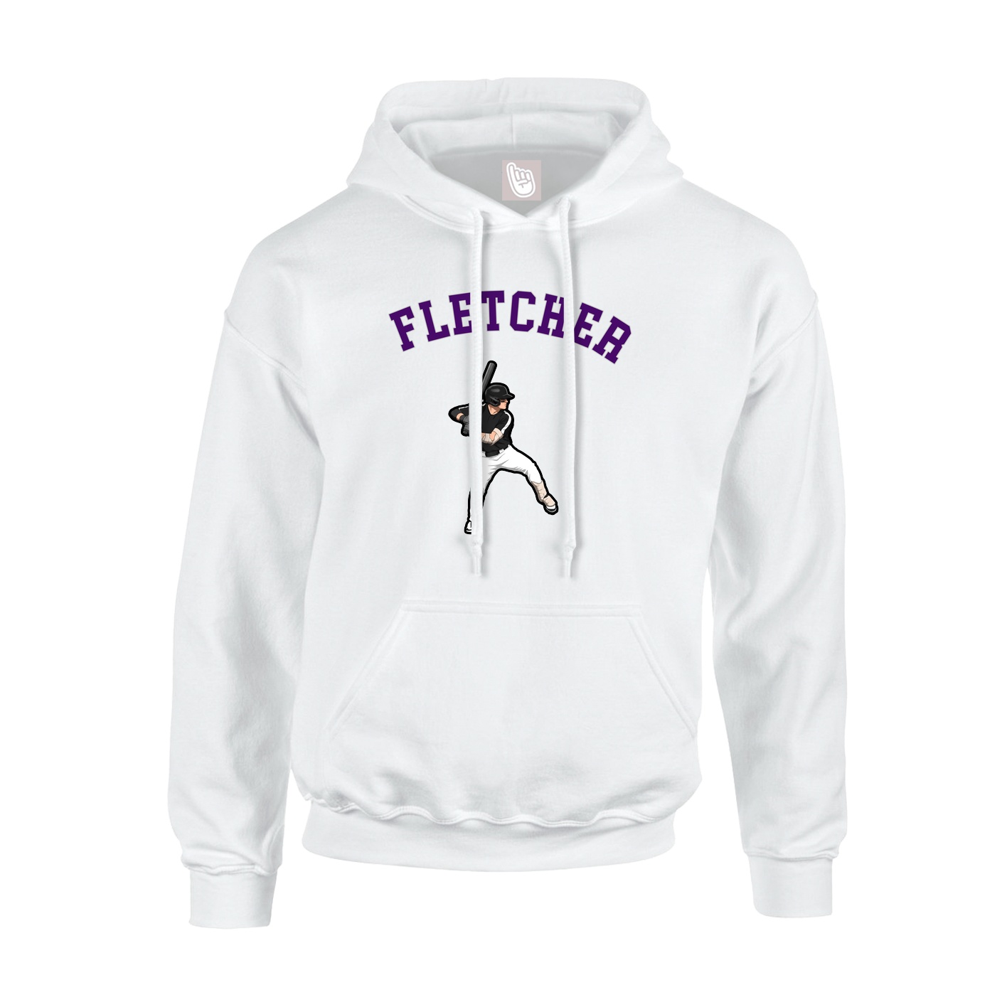 Youth Hoodie — Shirsey Arch in White
