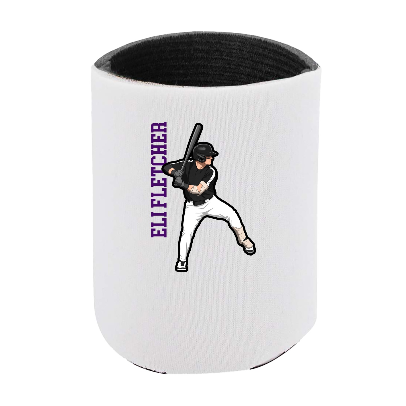 Can Holder — Name Vertical in White