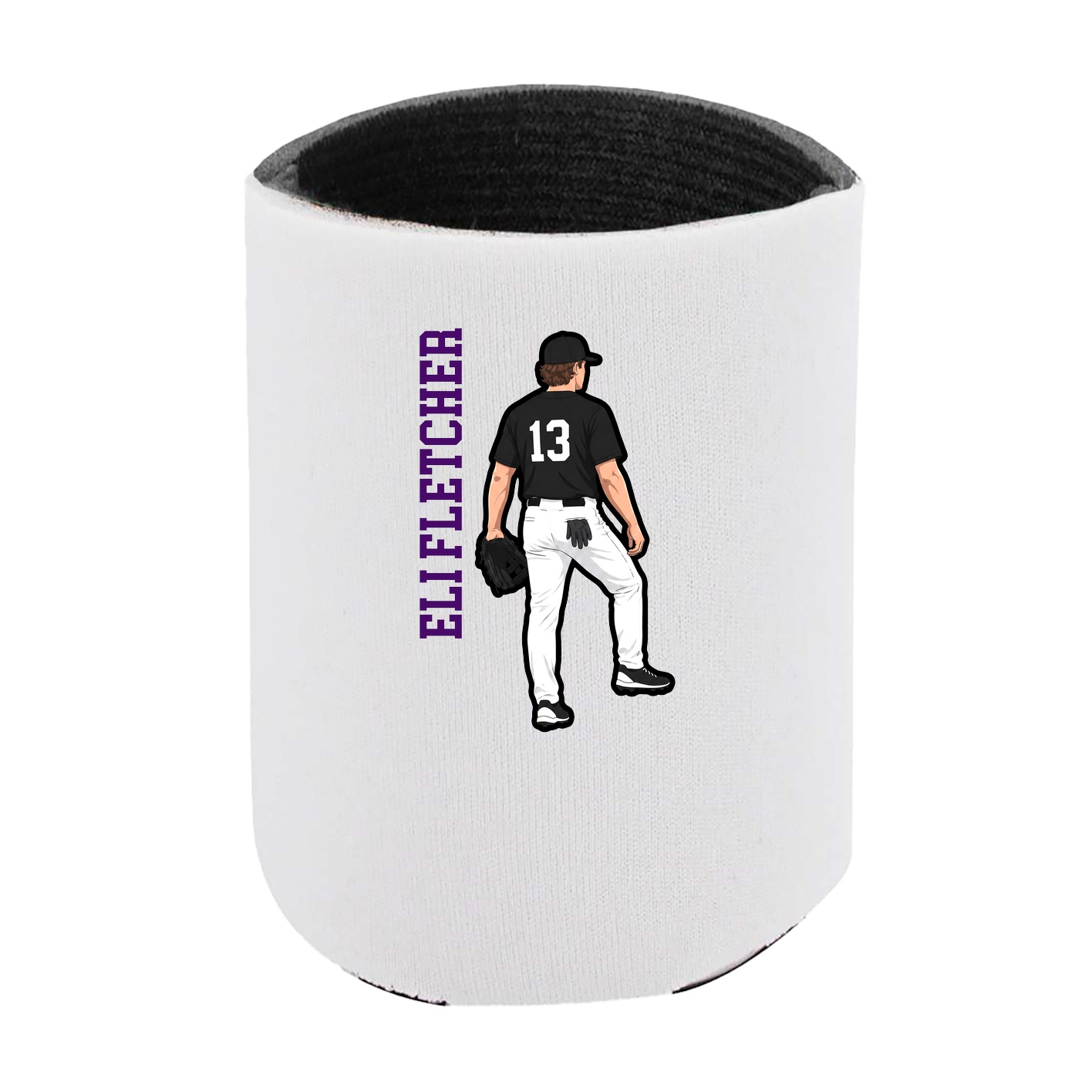 Can Holder — Name Vertical in White