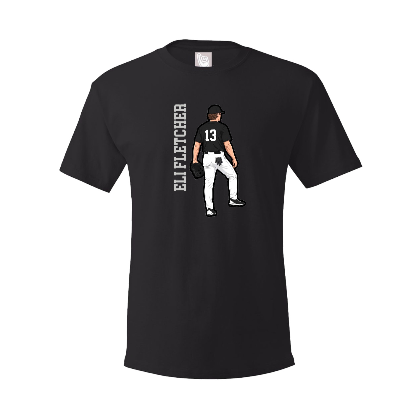 Tee — Name Vertical in Black