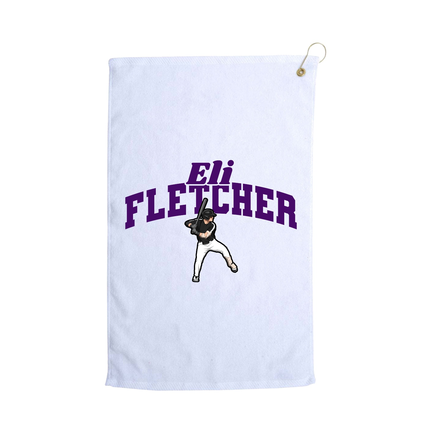 Golf Towel — Signature Arch in White