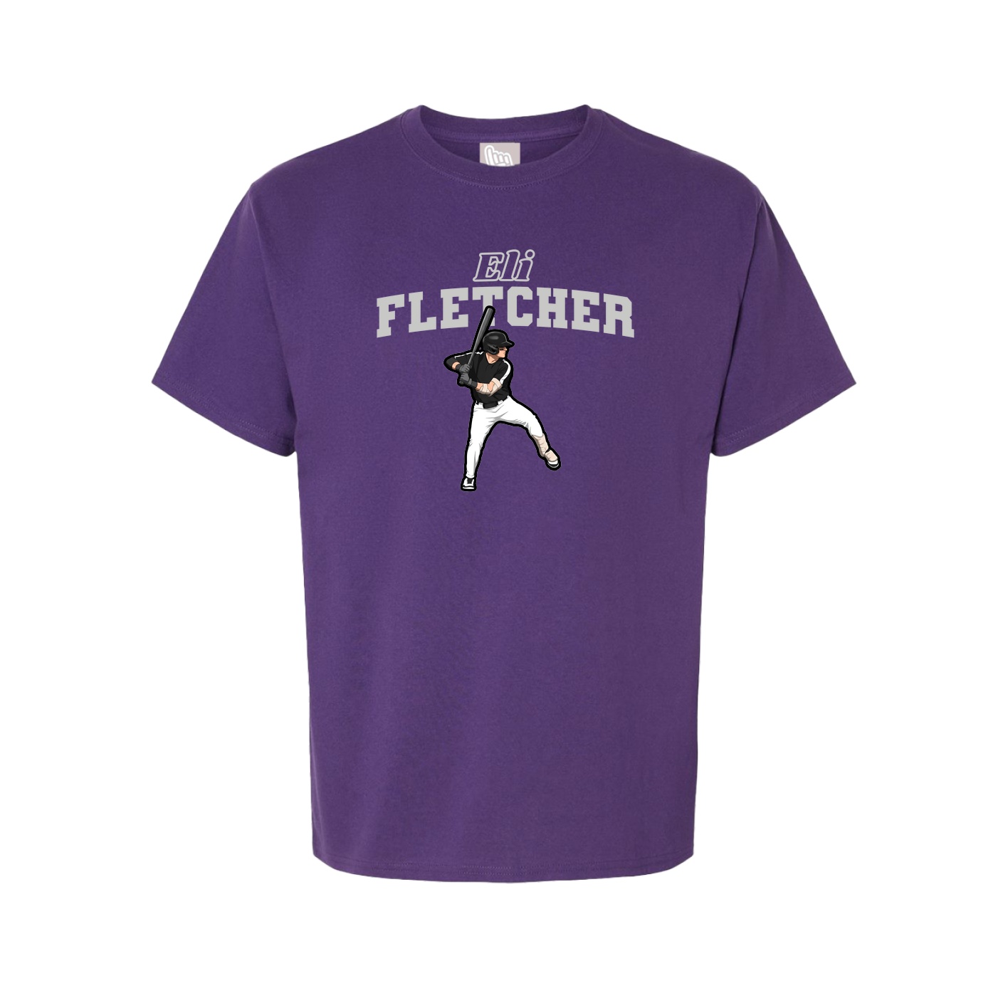 Youth Tee — Name Arch in Purple