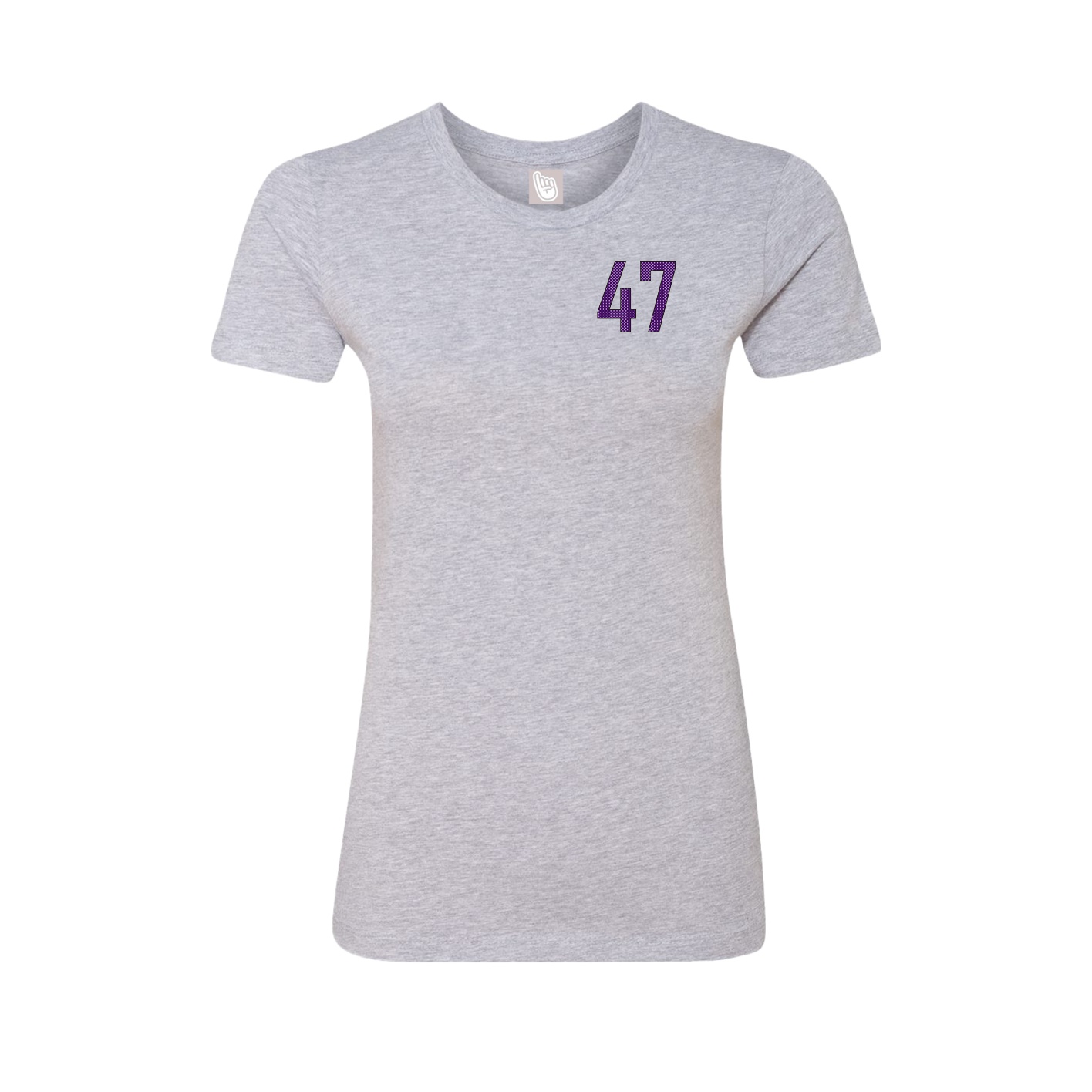 Fitted Women's Tee — Front Shirsy in Grey