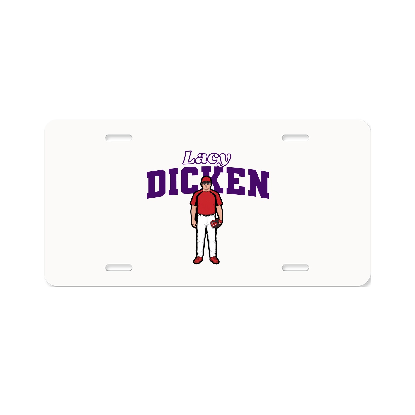 License Plate — Name Arch in Classic