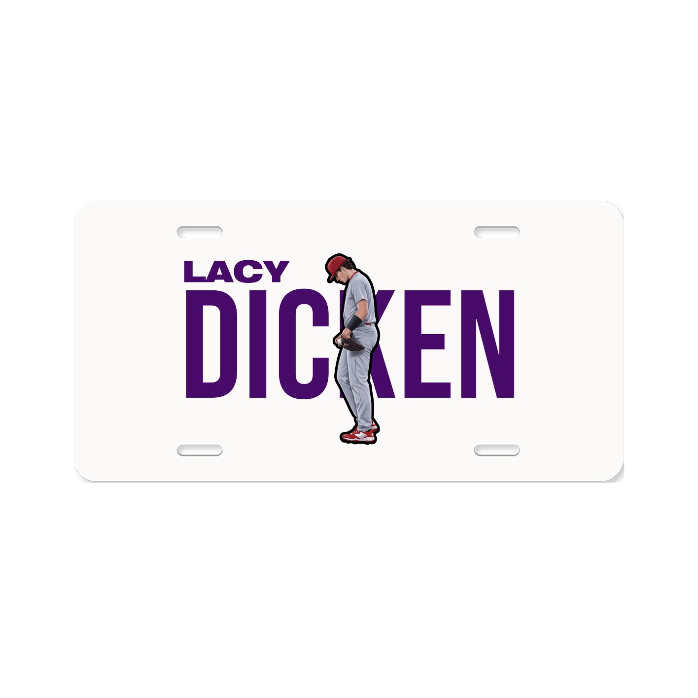 License Plate — Player Name in Classic