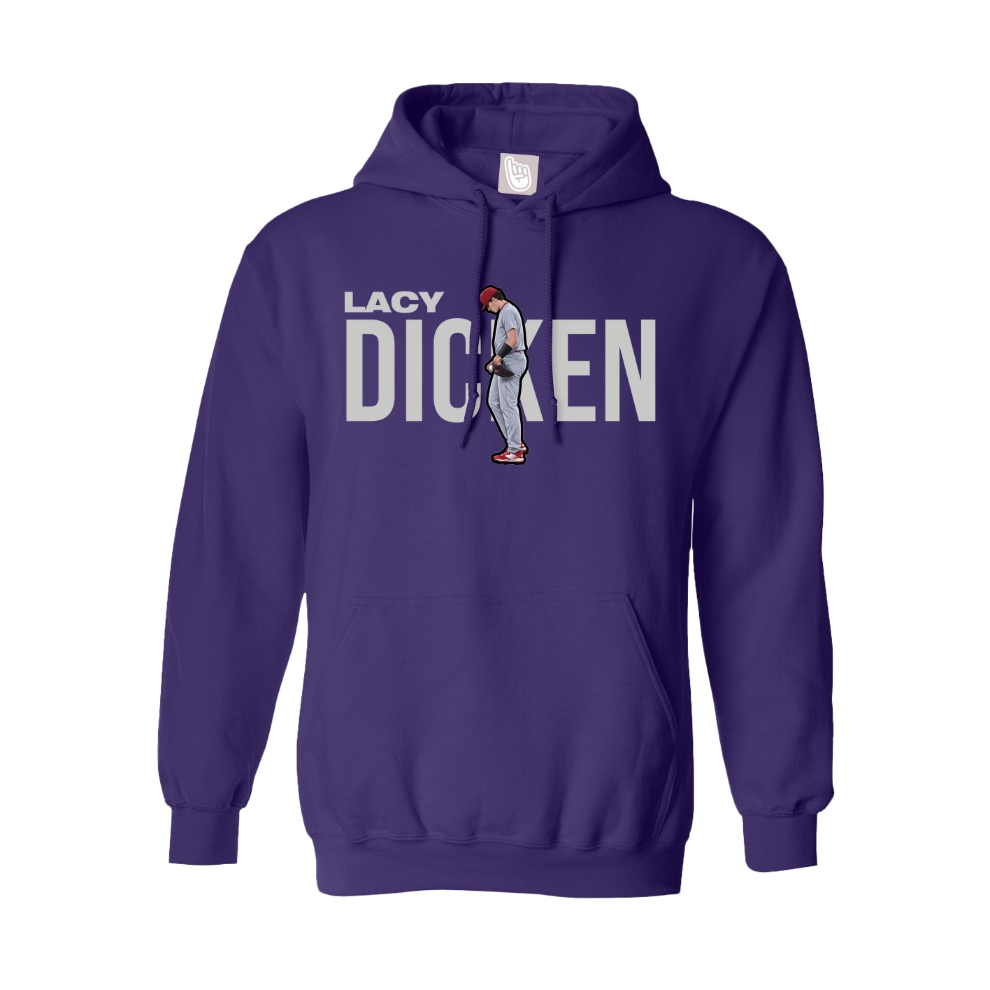 Hoodie — Player Name in Purple