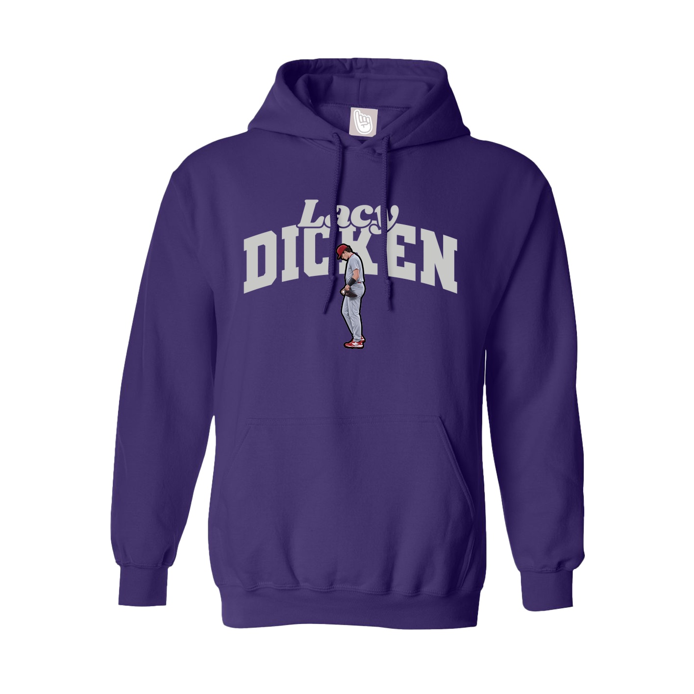 Hoodie — Signature Arch in Purple
