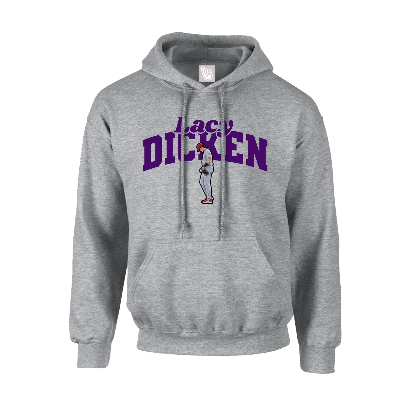 Youth Hoodie — Signature Arch in Grey