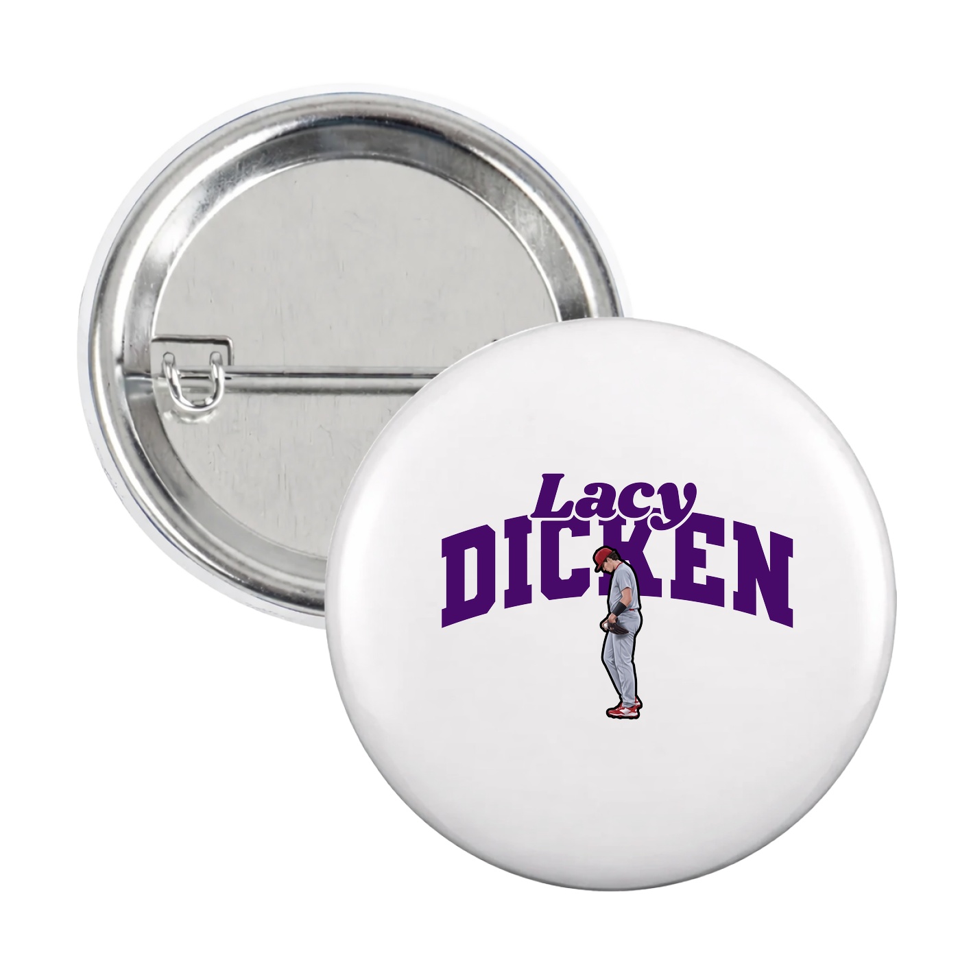 Game Day Button — Signature Arch in White