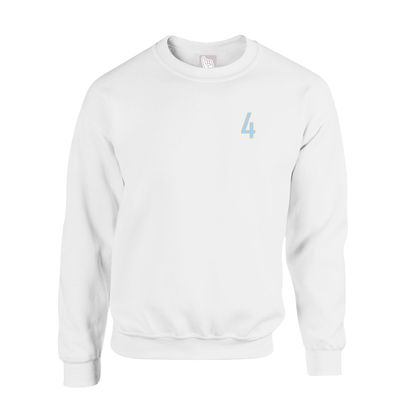 Fleece Crew — Front Shirsy in White