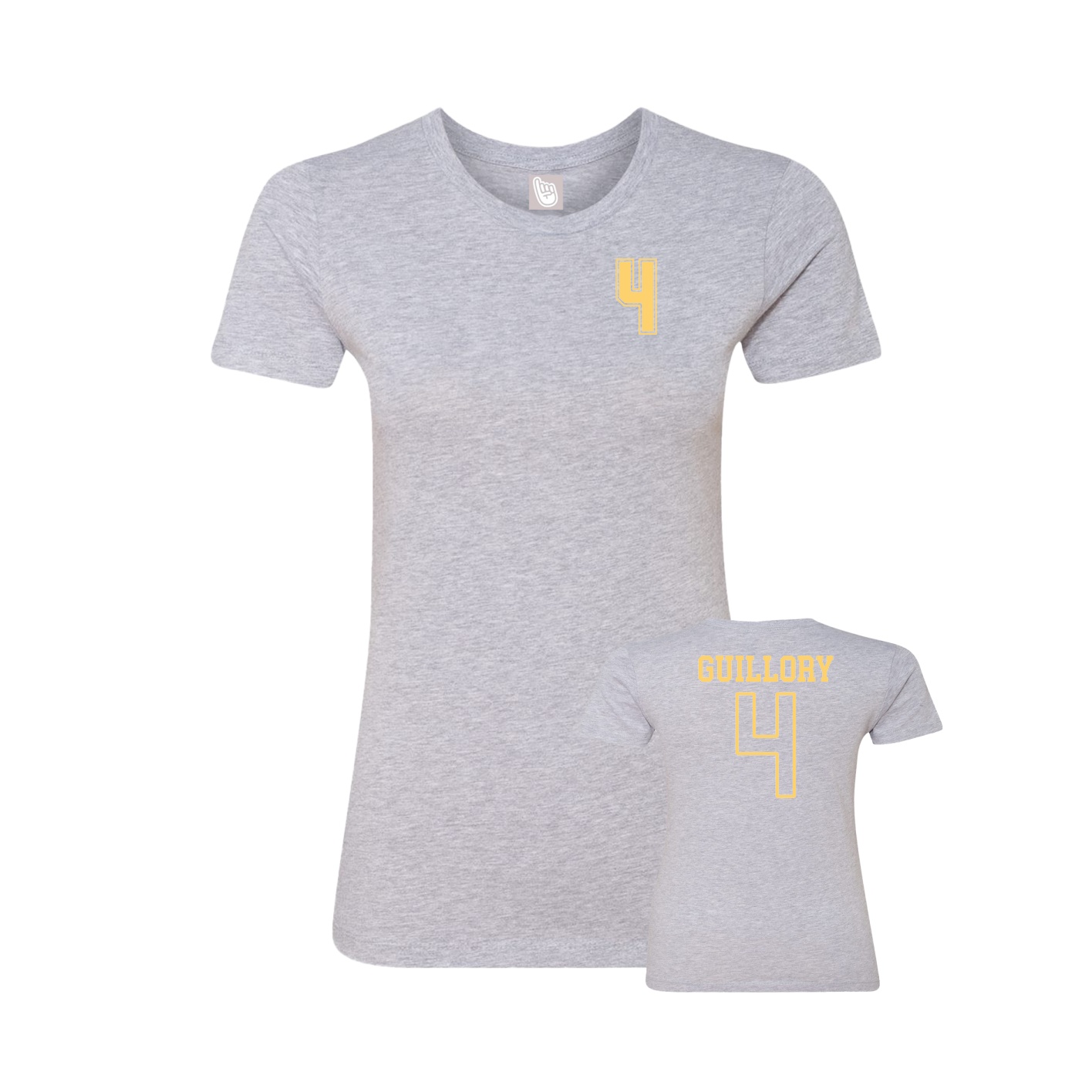 Womens Tee — Chest Back in Grey