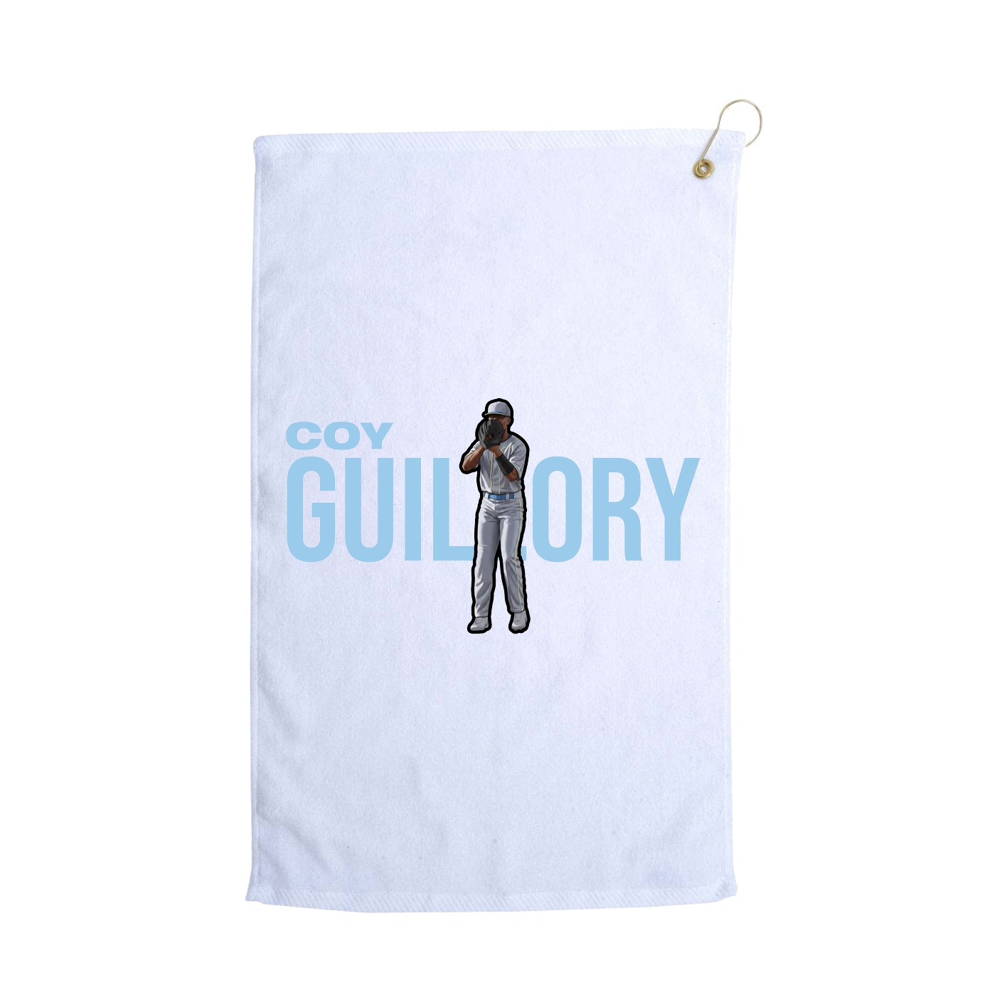Golf Towel — Player Name in White