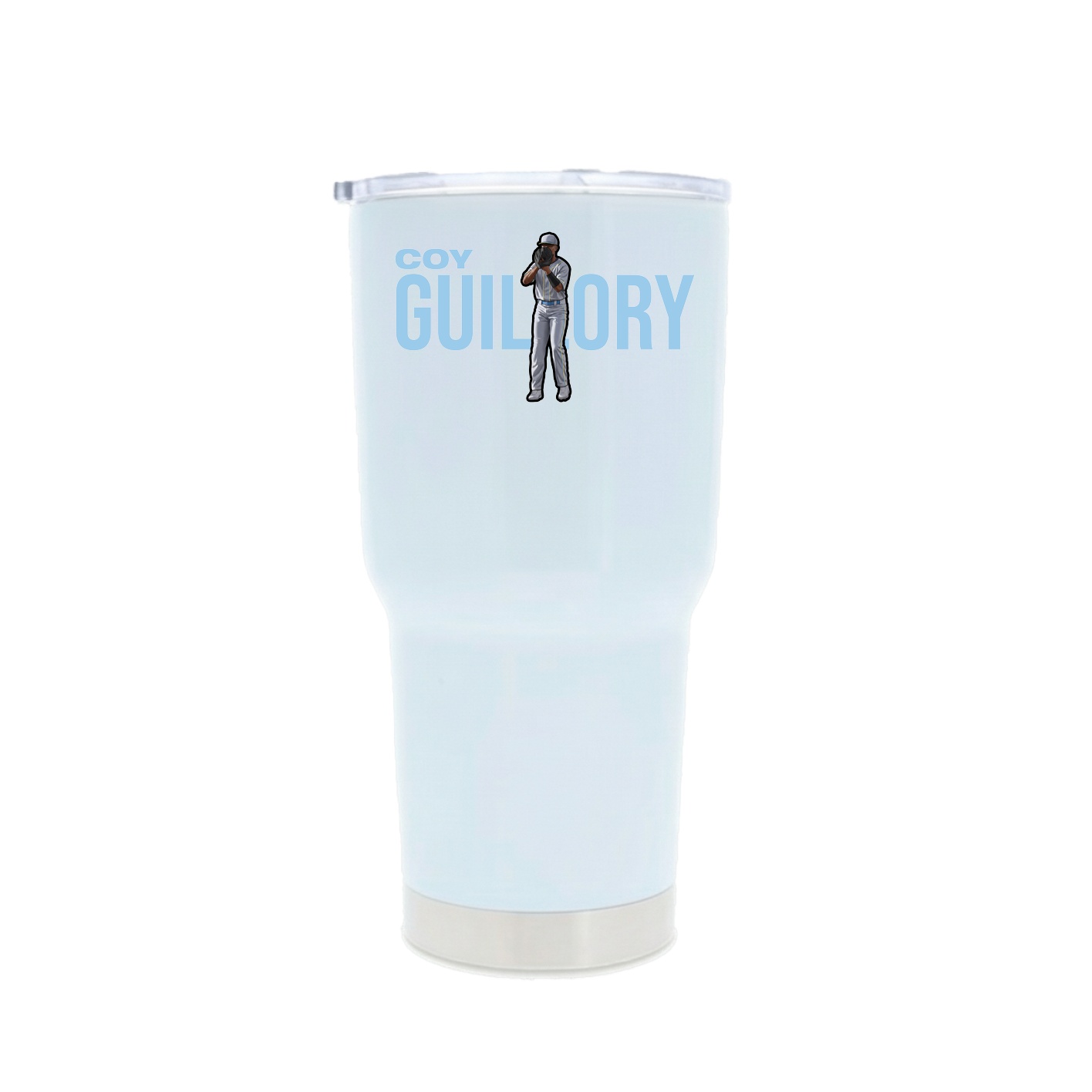 30oz Stainless Steel Tumbler — Player Name in White