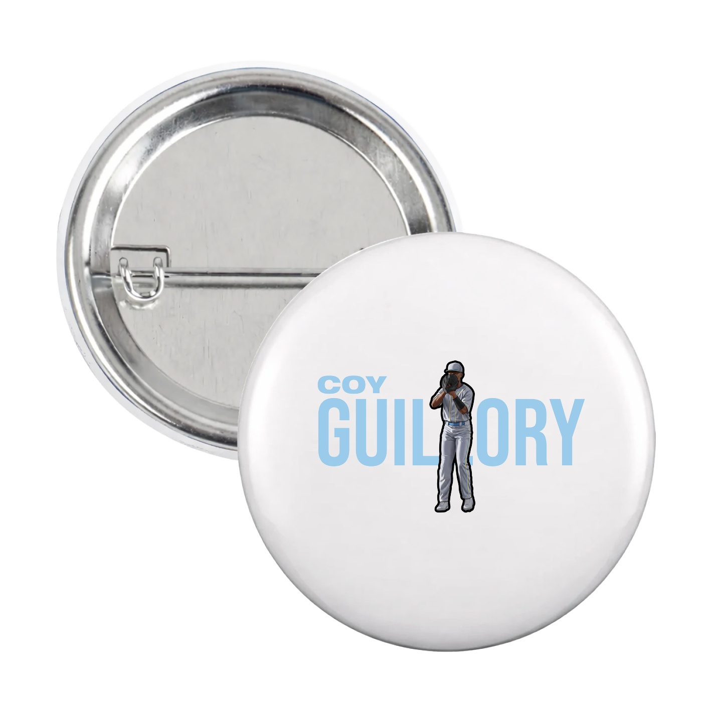 Game Day Button — Player Name in White