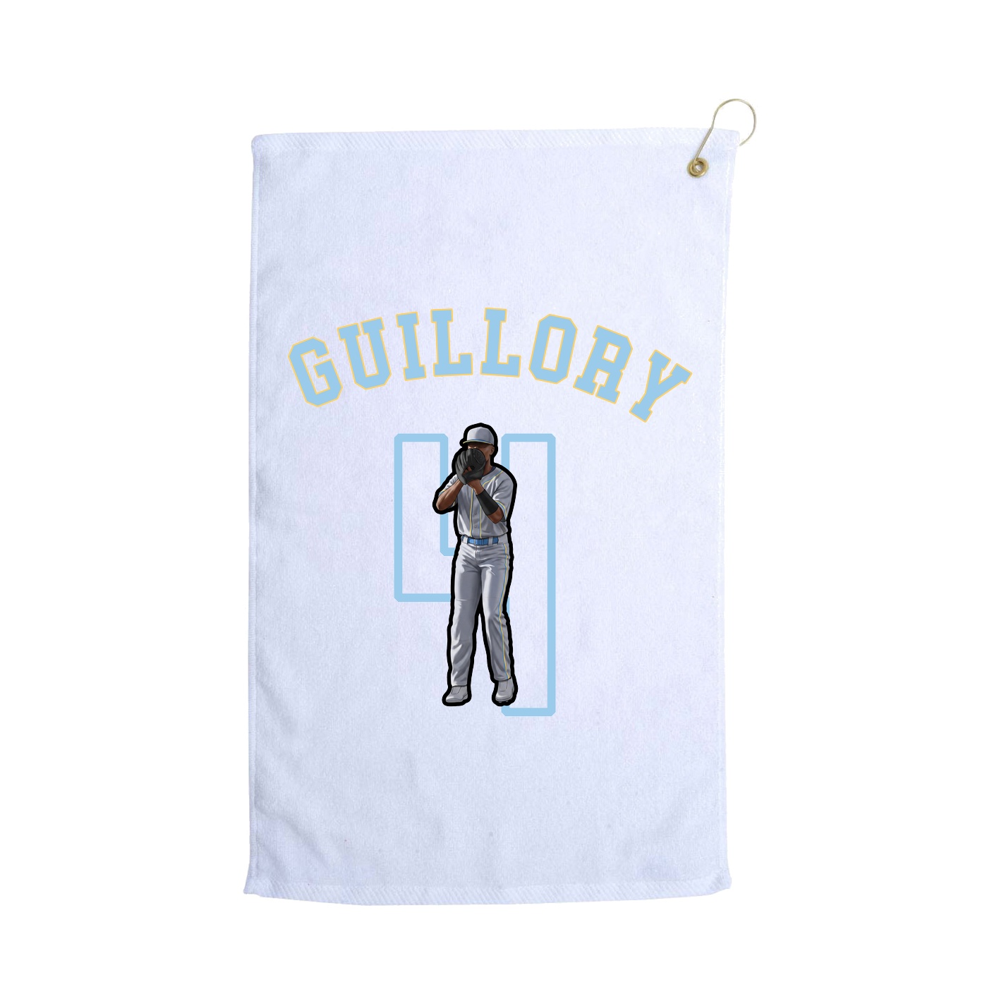 Golf Towel — Shirsey Arch in White