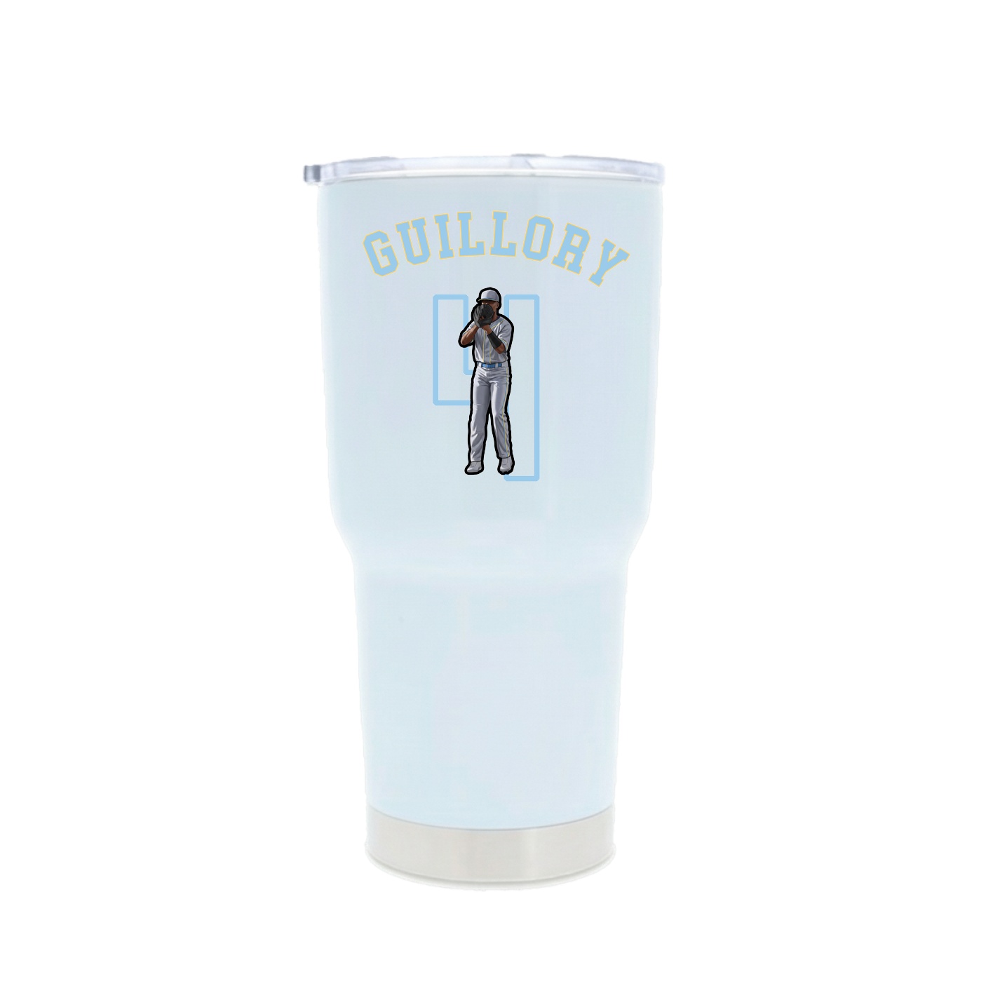 30oz Stainless Steel Tumbler — Shirsey Arch in White