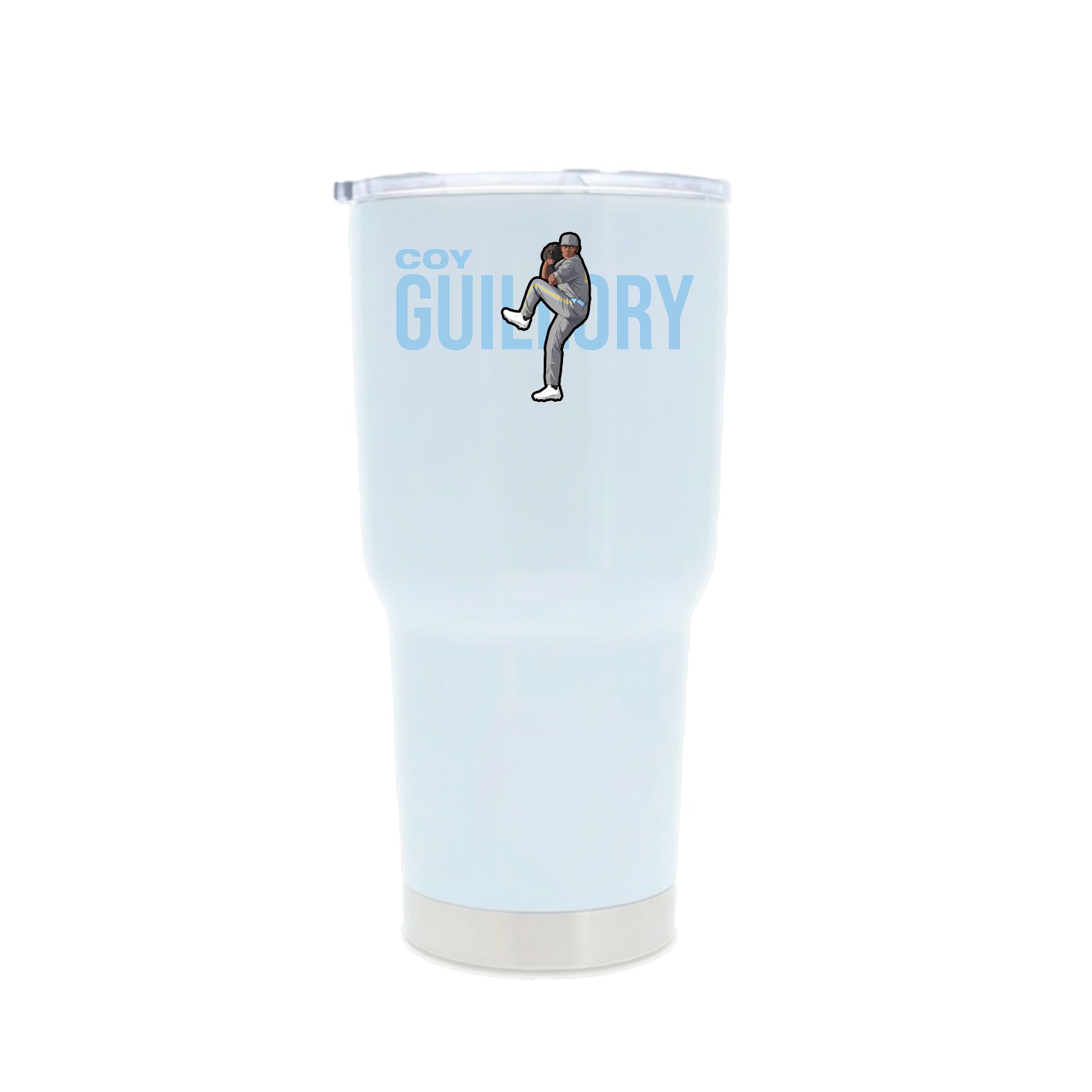 30oz Stainless Steel Tumbler — Player Name in White