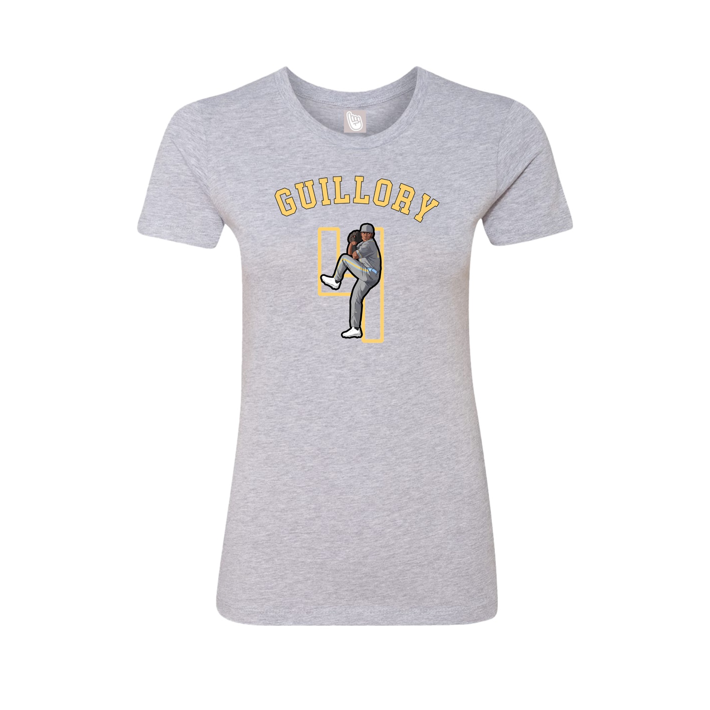 Fitted Women's Tee — Shirsey Arch in Grey