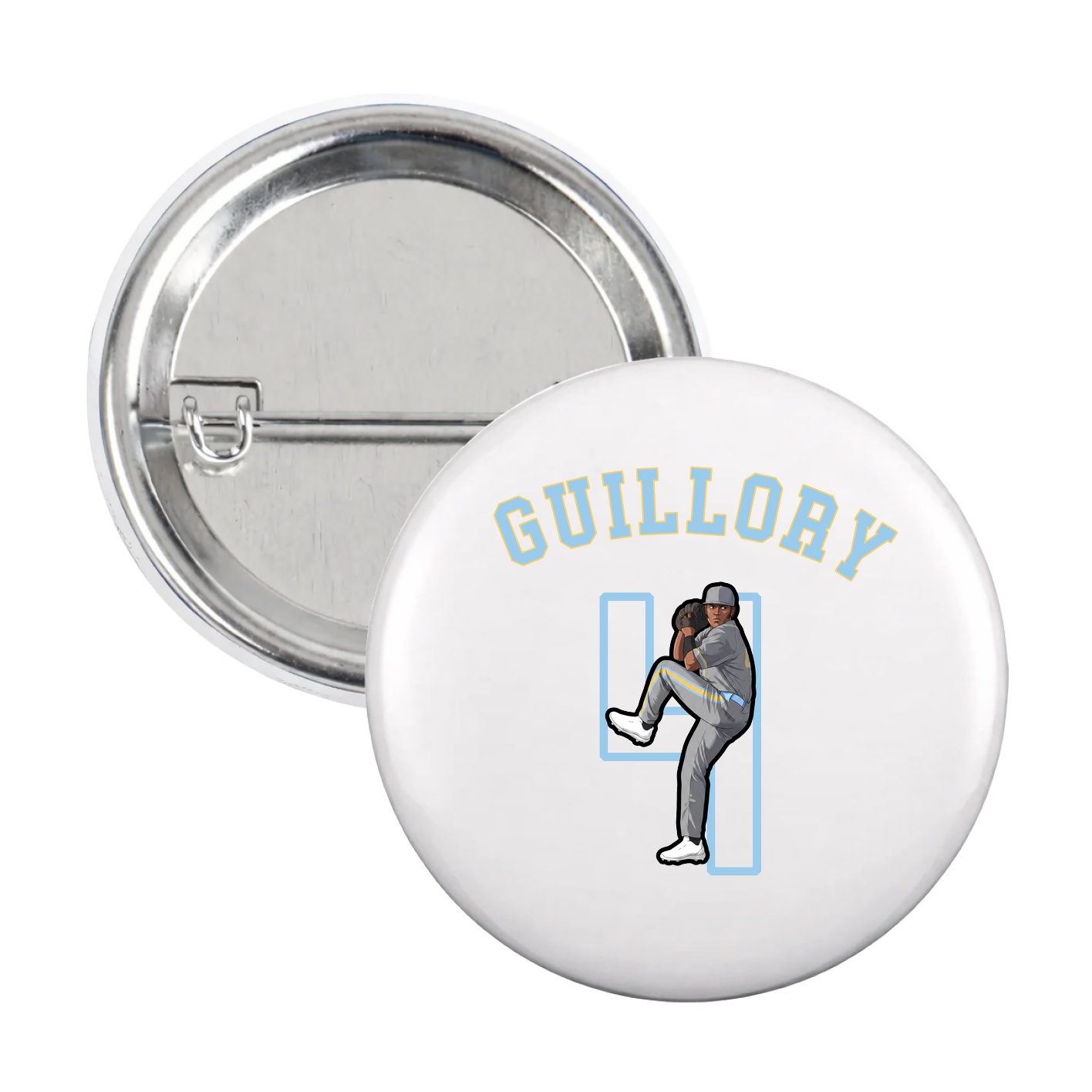 Game Day Button — Shirsey Arch in White
