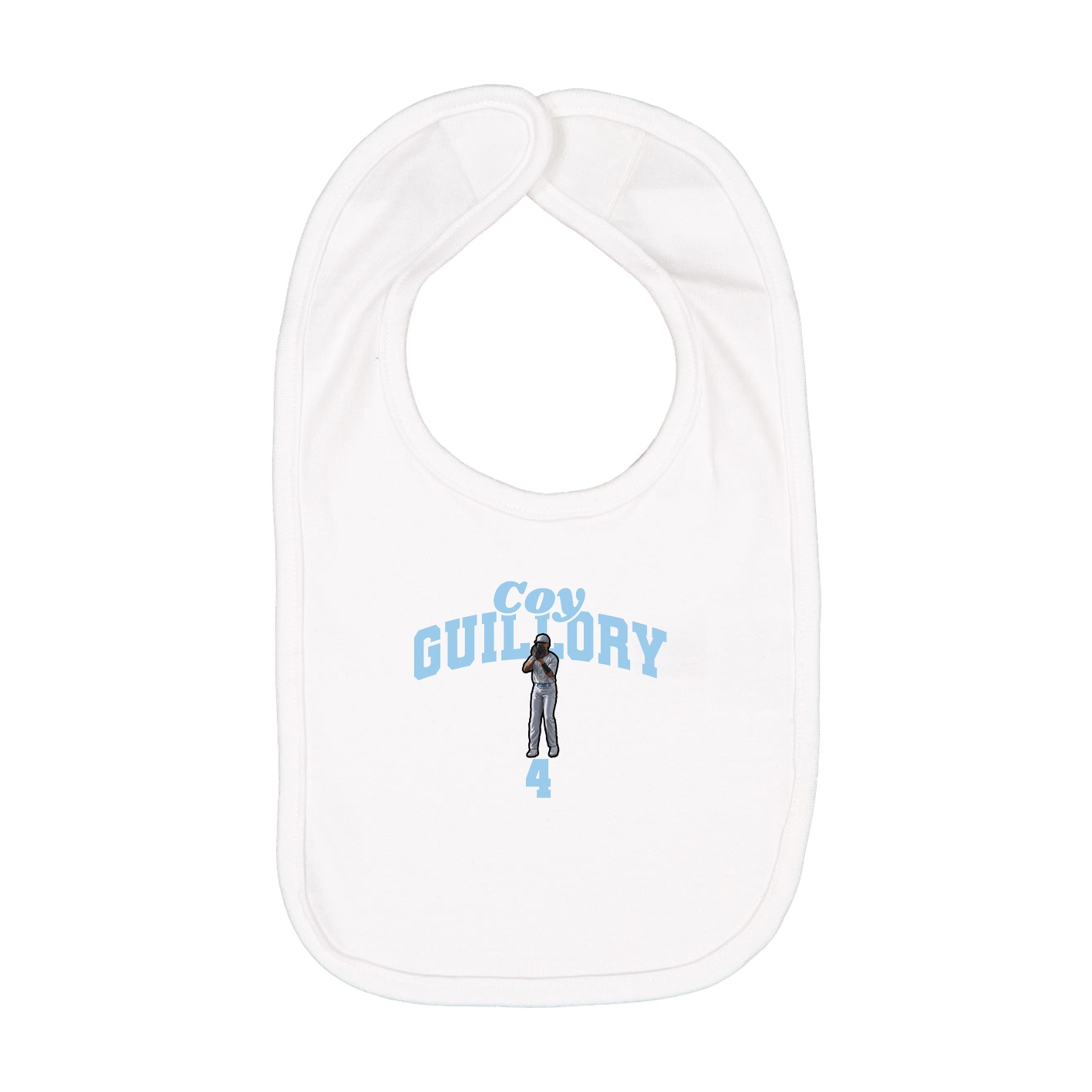 Infant Bib — Signature Arch in White