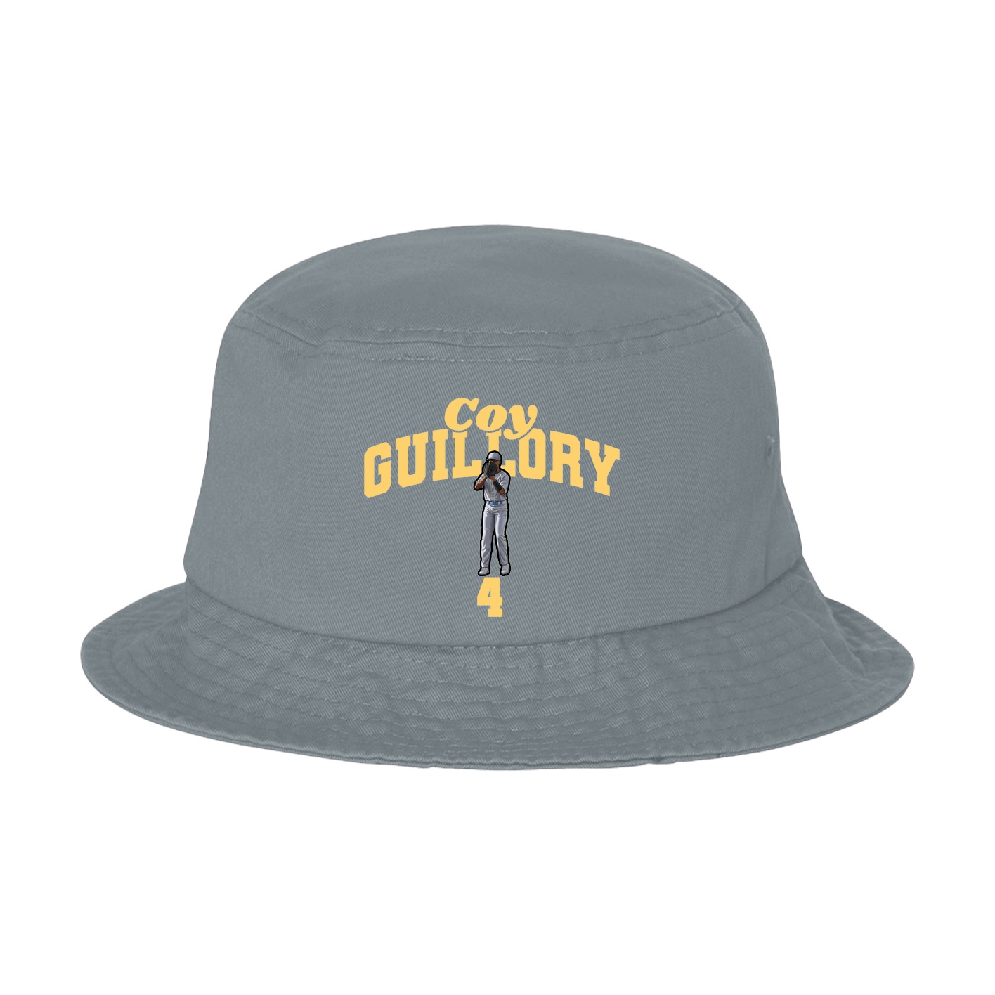 Bucket Cap — Signature Arch in Grey