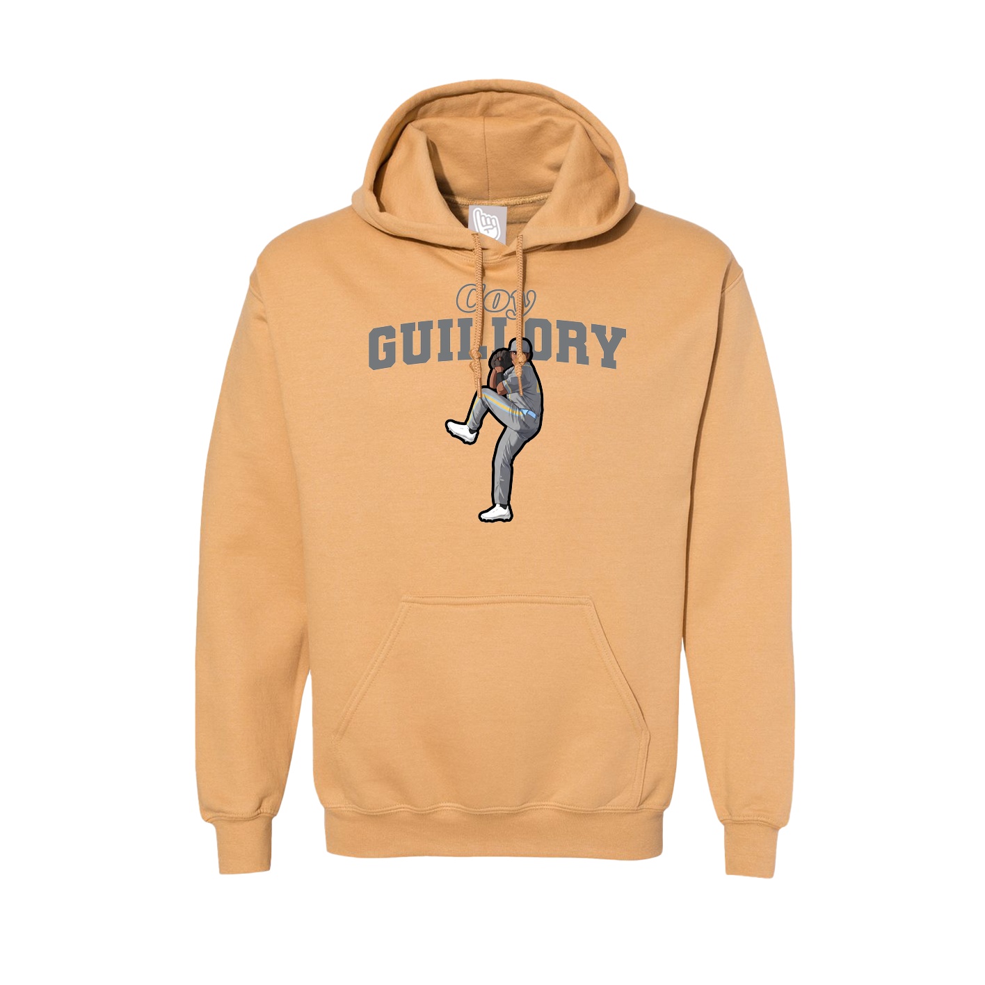 Hoodie — Name Arch in Vegas Gold