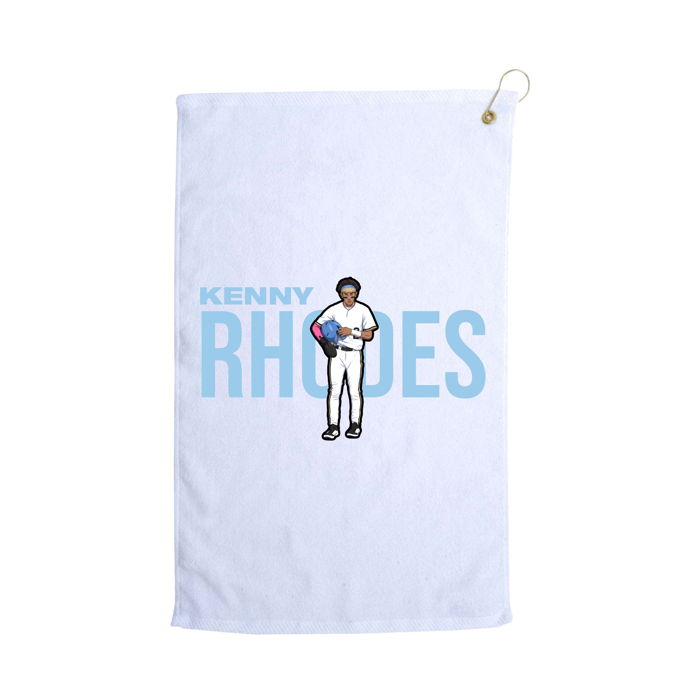 Golf Towel — Player Name in White
