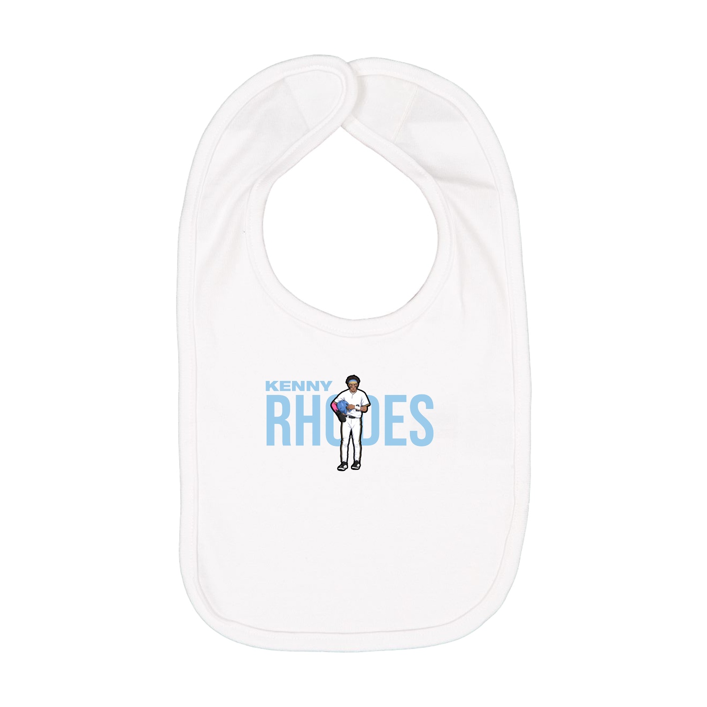 Infant Bib — Player Name in White