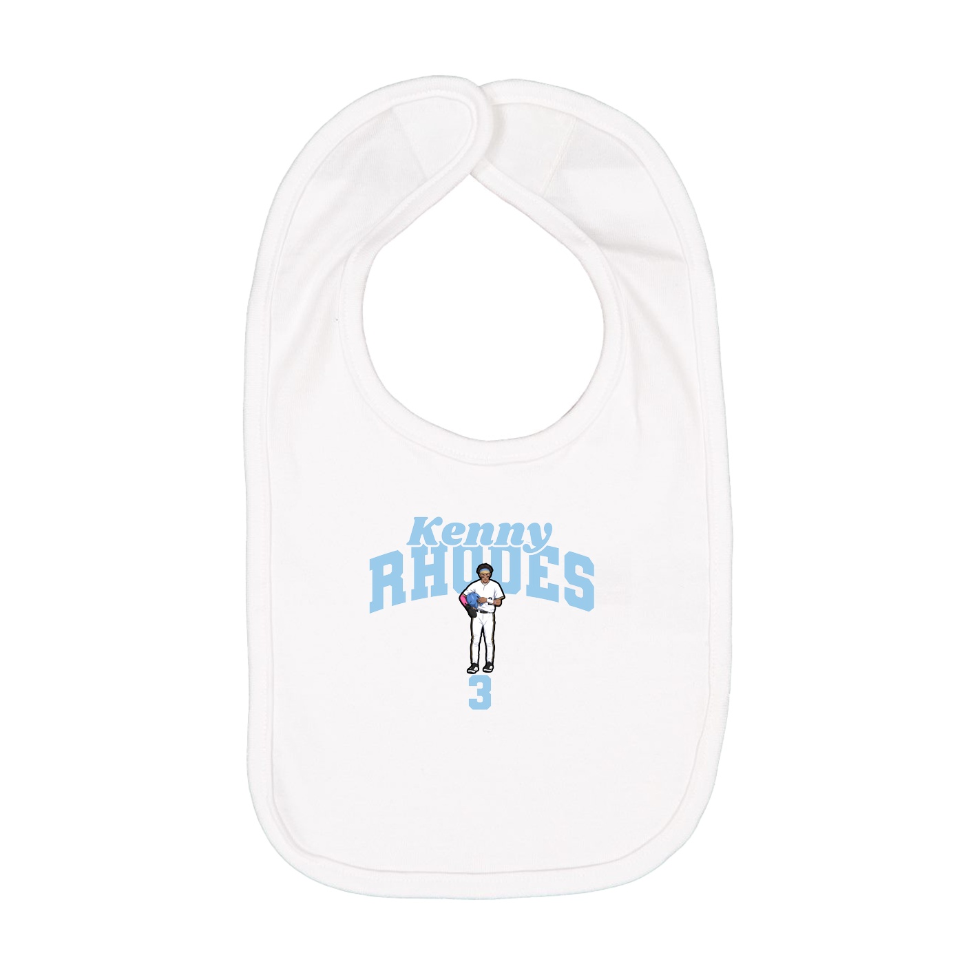 Infant Bib — Signature Arch in White