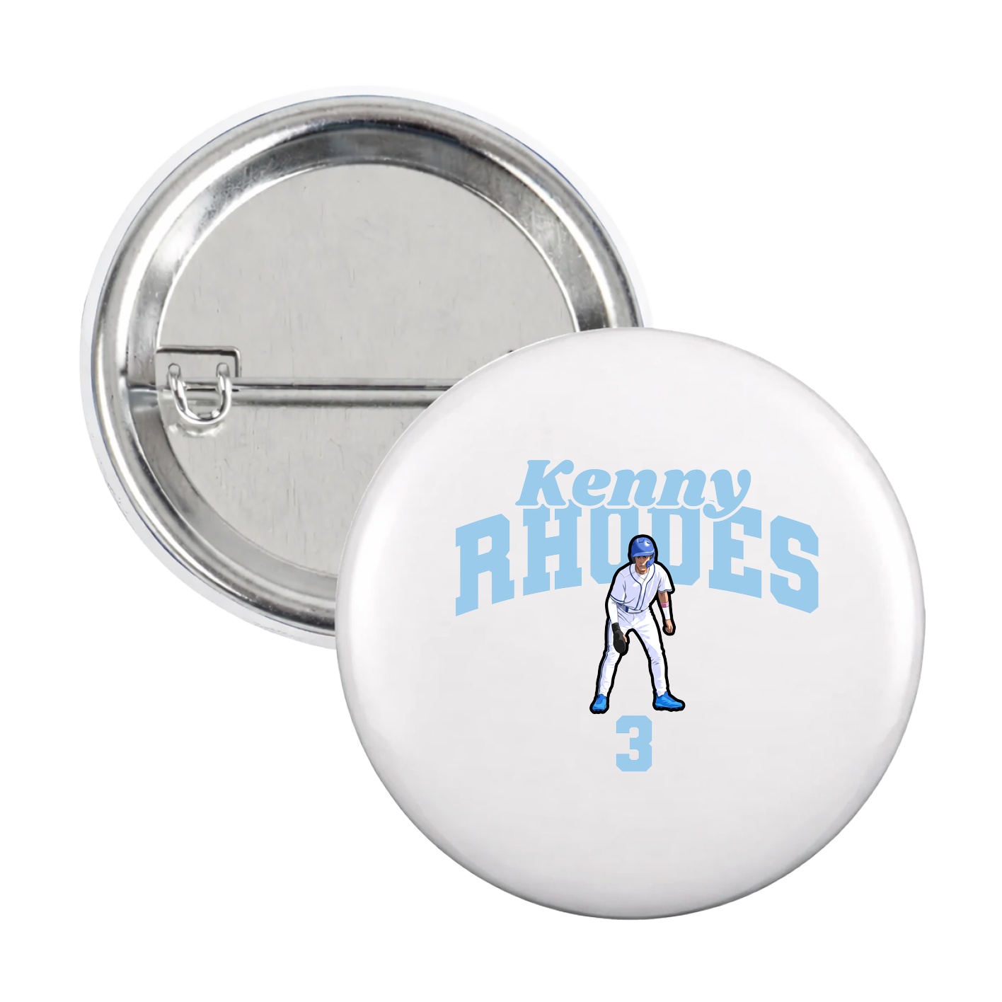 Game Day Button — Signature Arch in White