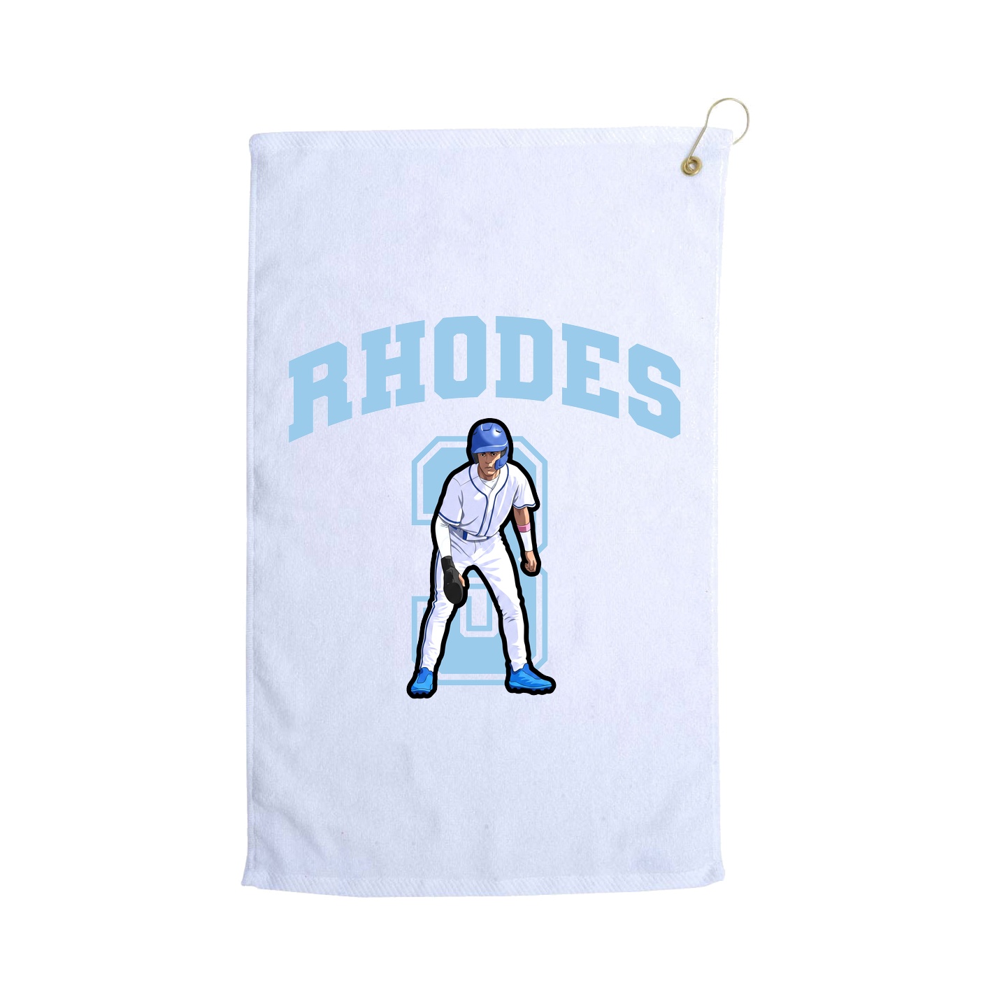 Golf Towel — Number in White