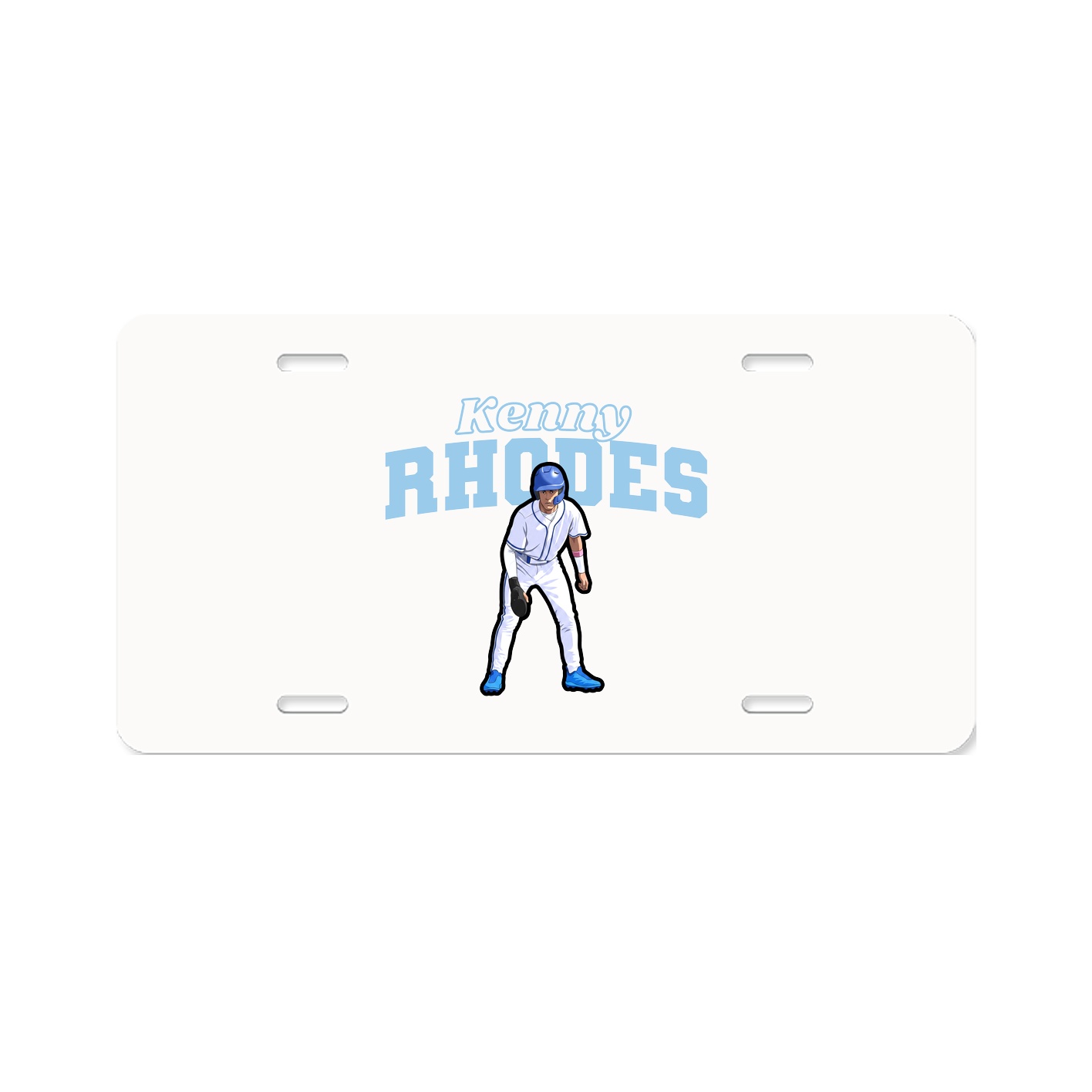 License Plate — Name Arch in Classic