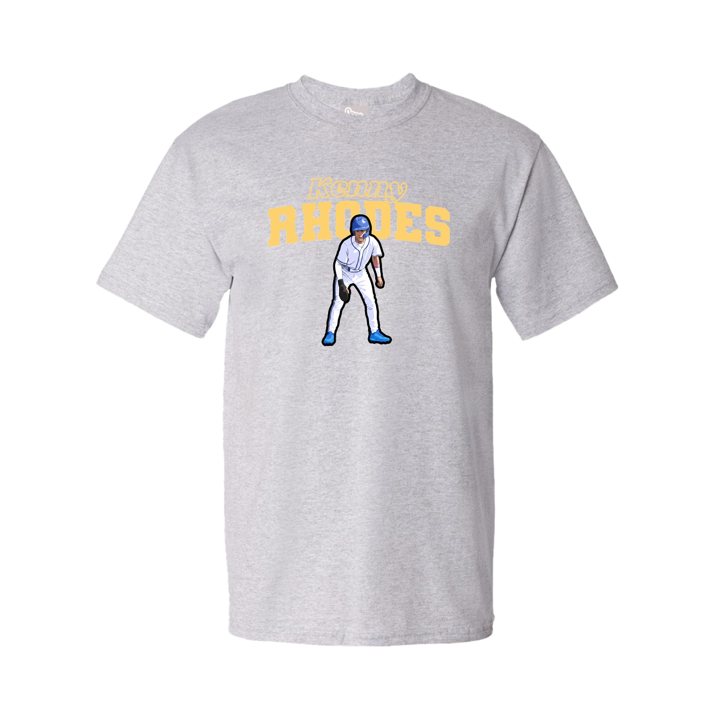 Youth Tee — Name Arch in Grey
