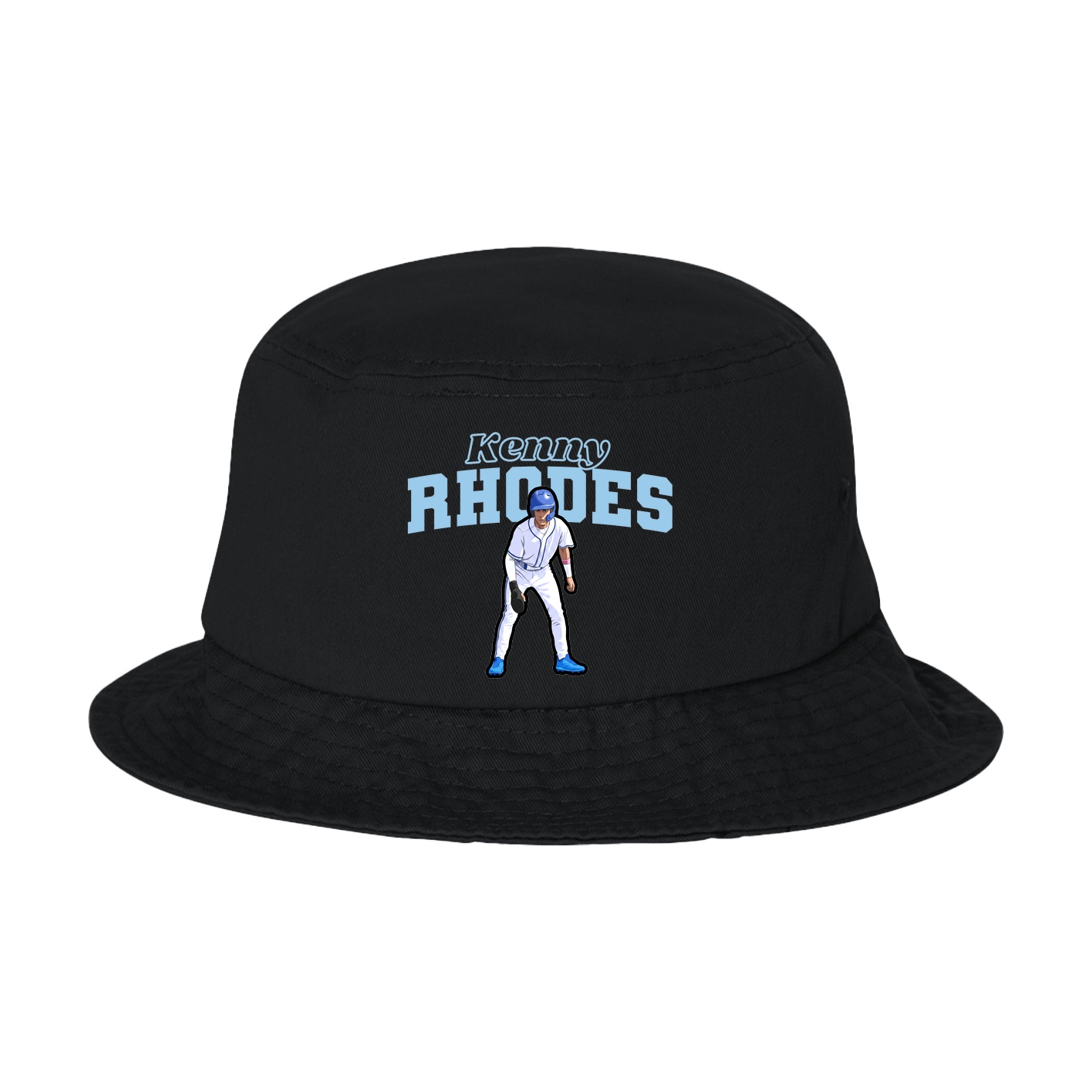 Bucket Cap — Name Arch in Black
