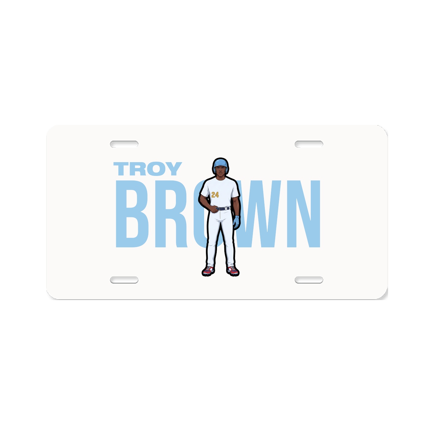 License Plate — Player Name in Classic