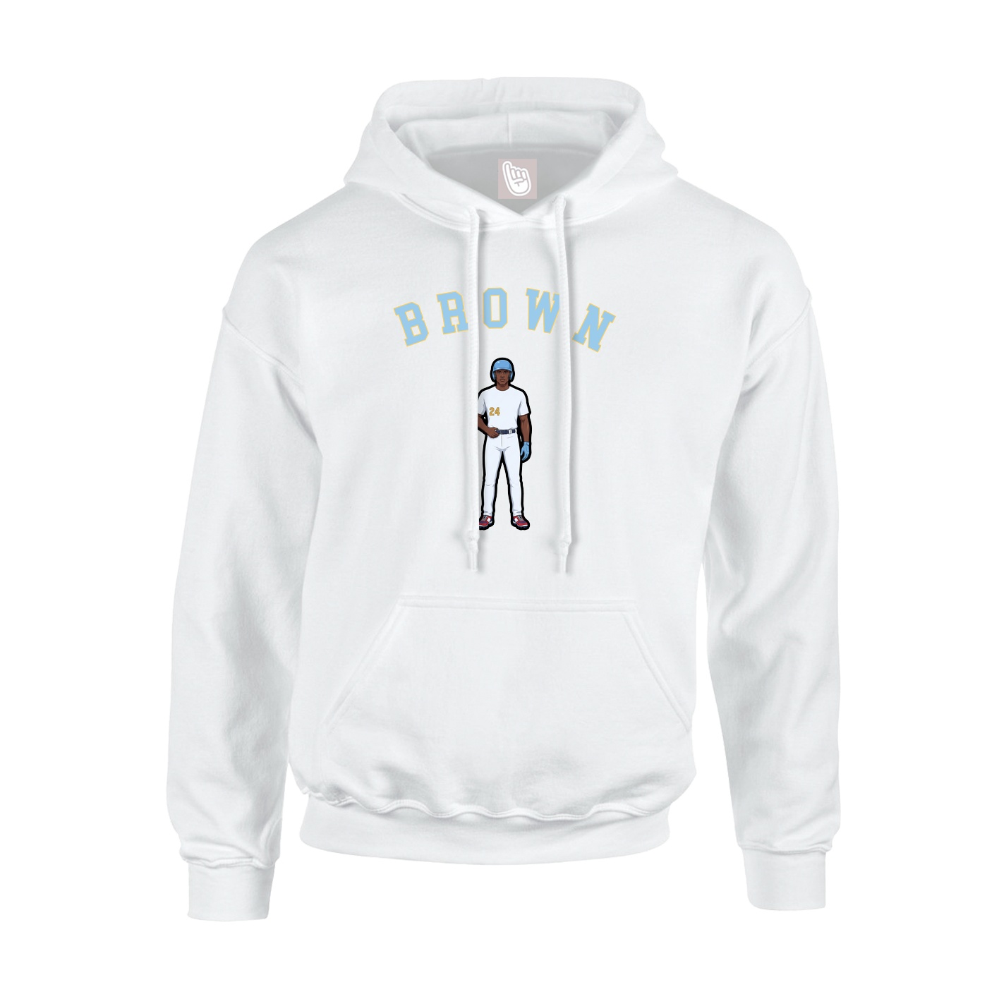 Youth Hoodie — Shirsey Arch in White