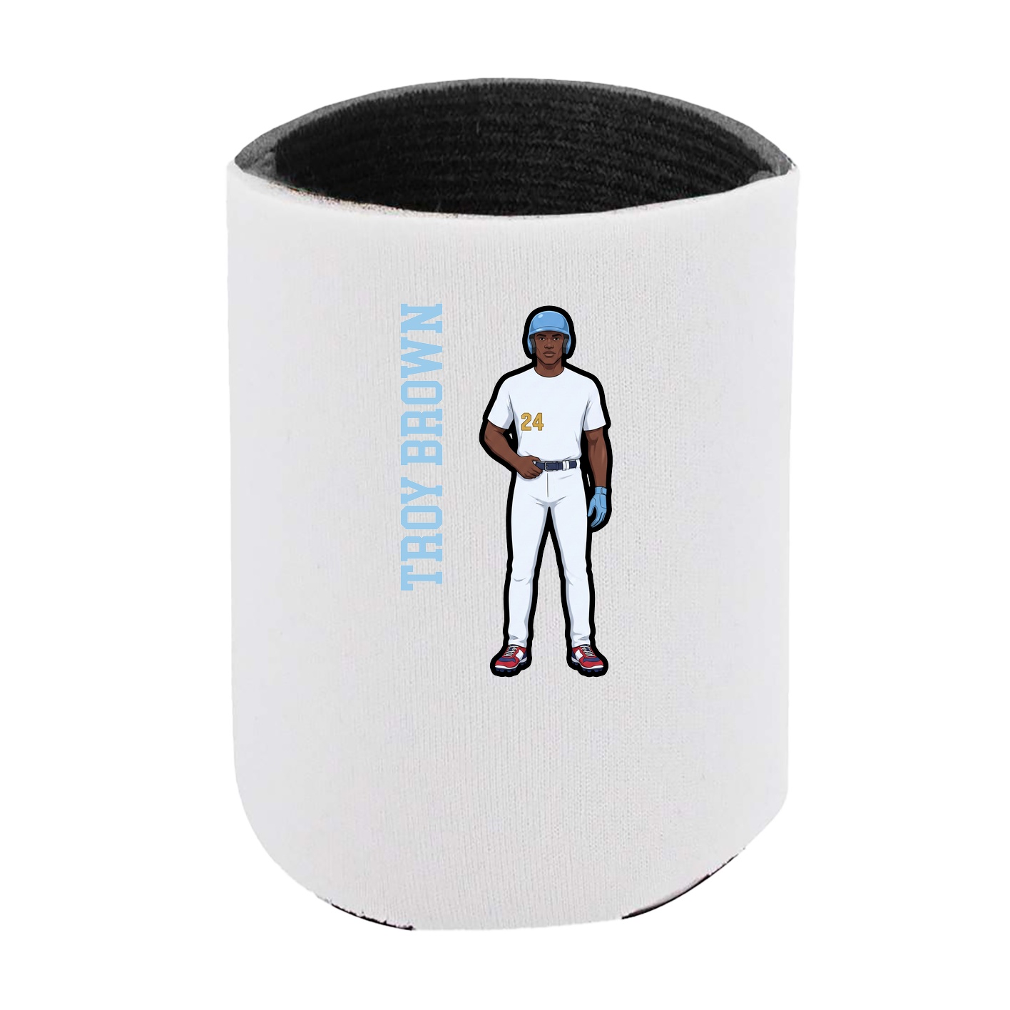 Can Holder — Name Vertical in White