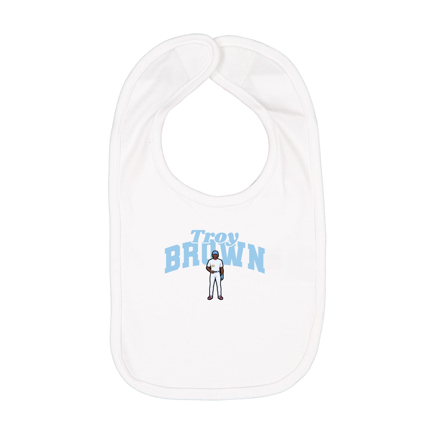 Infant Bib — Signature Arch in White
