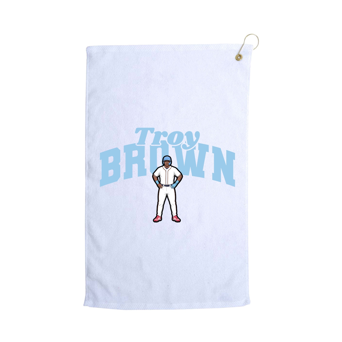 Golf Towel — Signature Arch in White