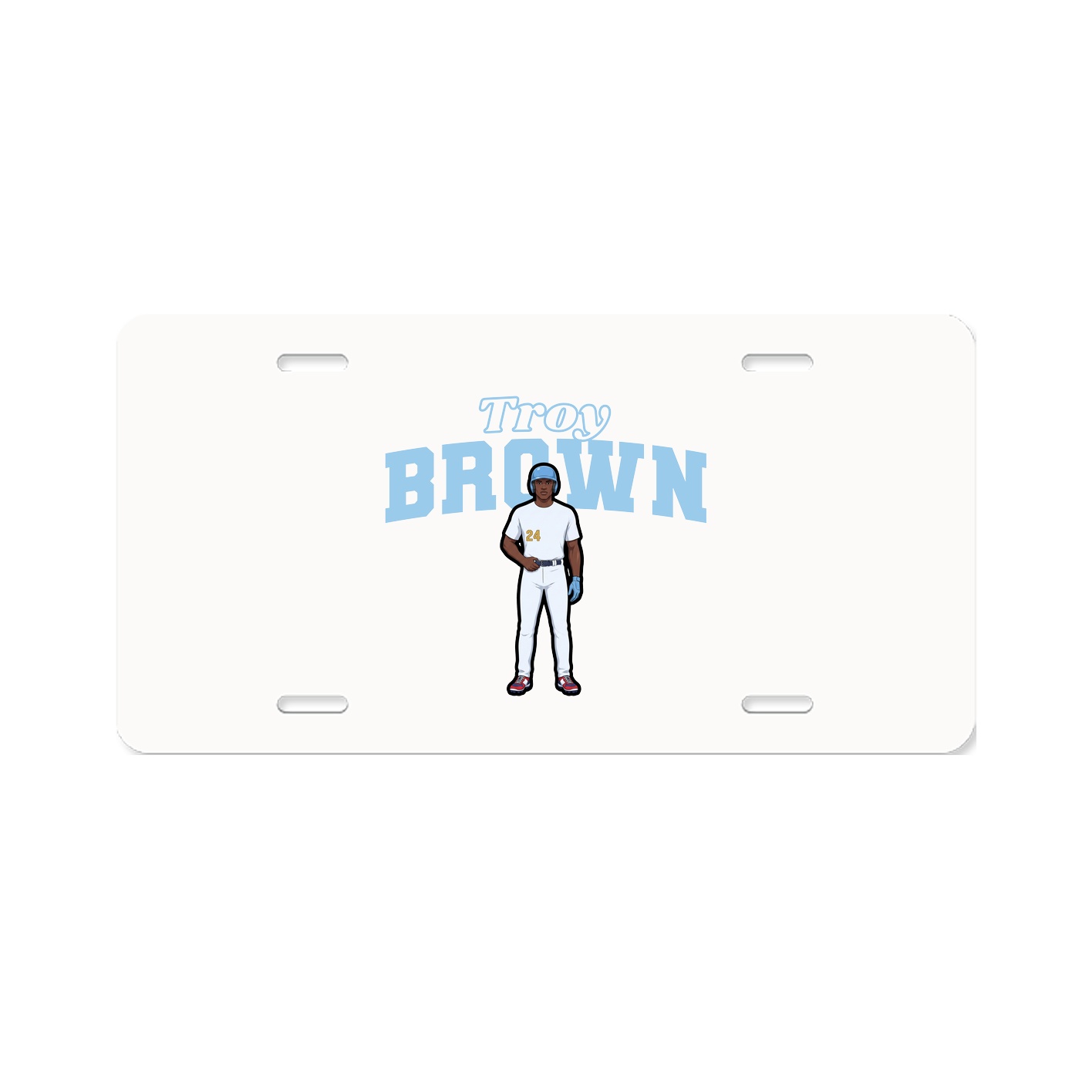 License Plate — Name Arch in Classic