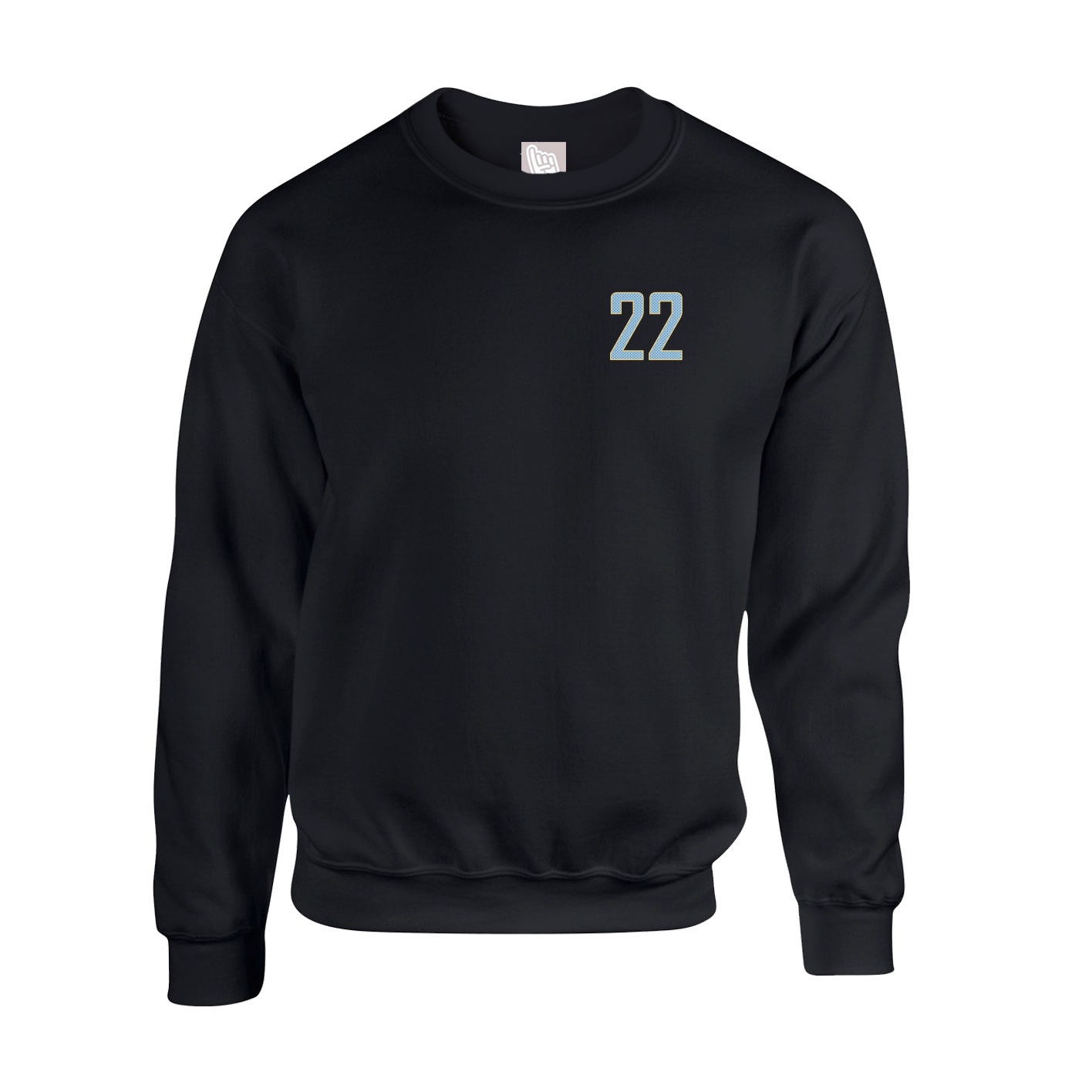 Fleece Crew — Front Shirsy in Black
