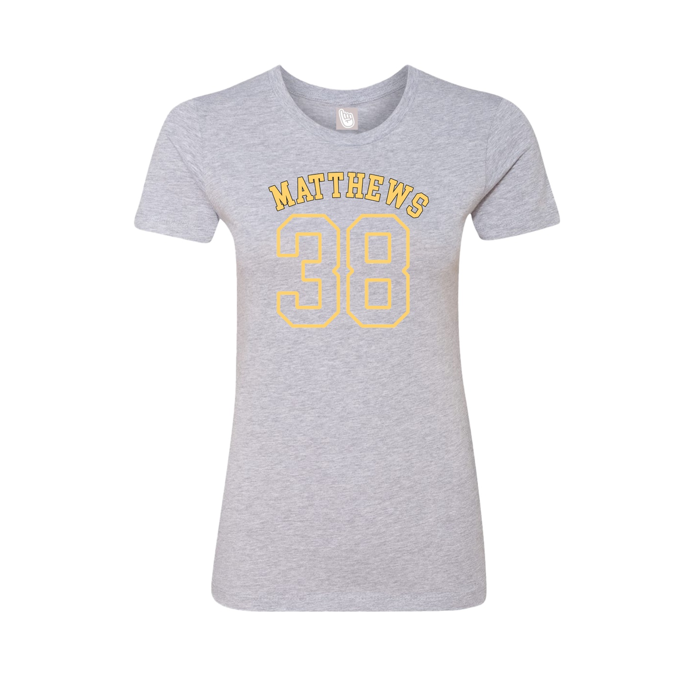 Fitted Women's Tee — Shirsey Arch in Grey