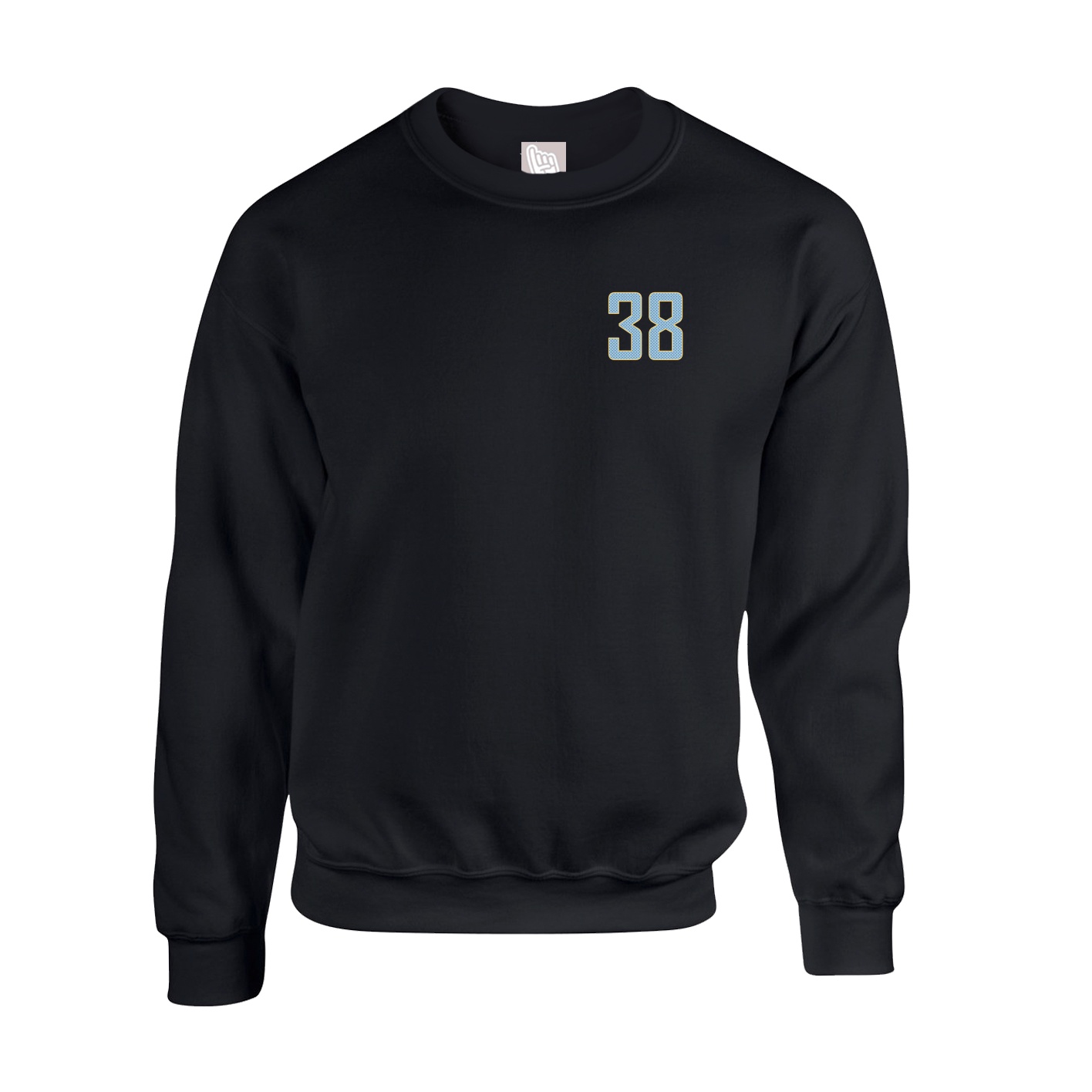 Fleece Crew — Front Shirsy in Black