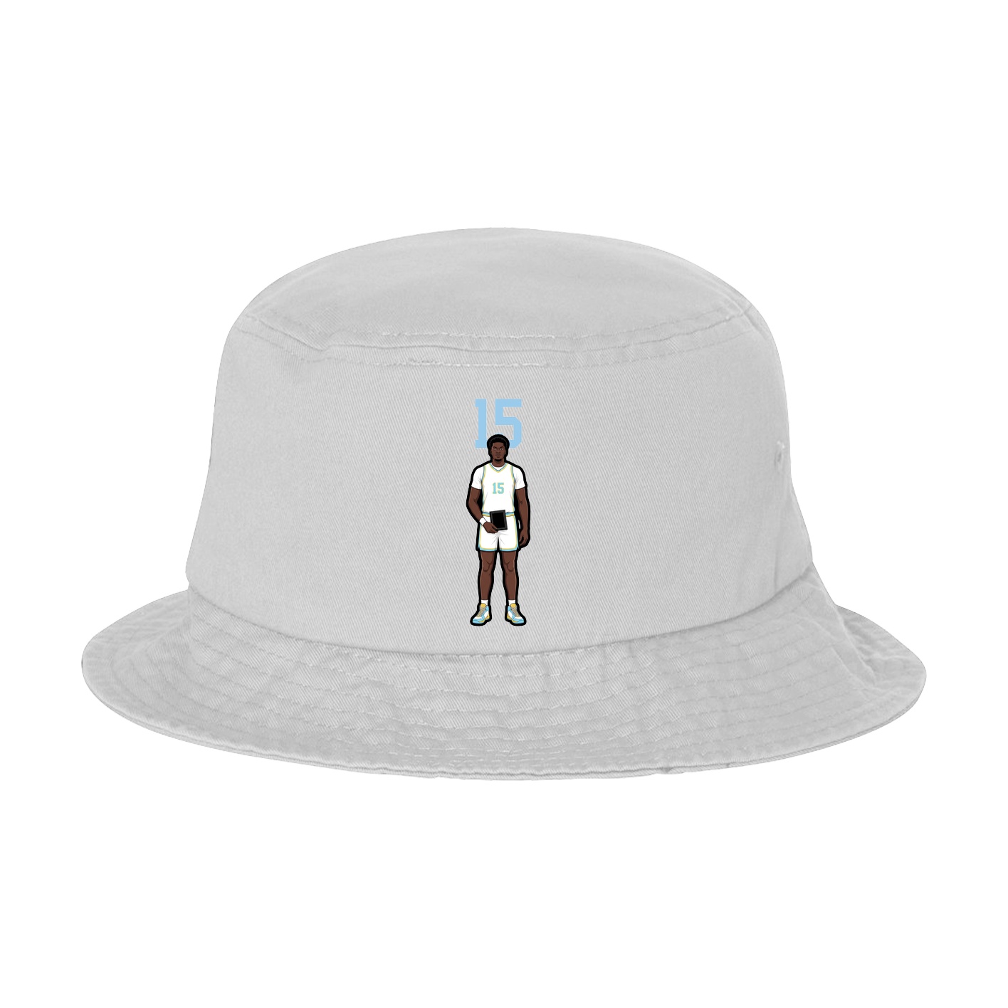 Bucket Cap — Number Top in White