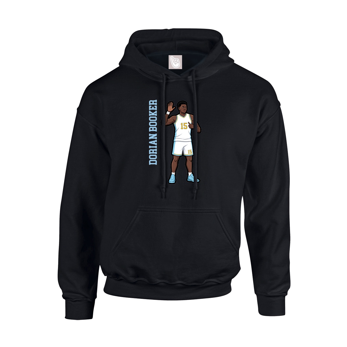 Youth Hoodie — Name Vertical in Black