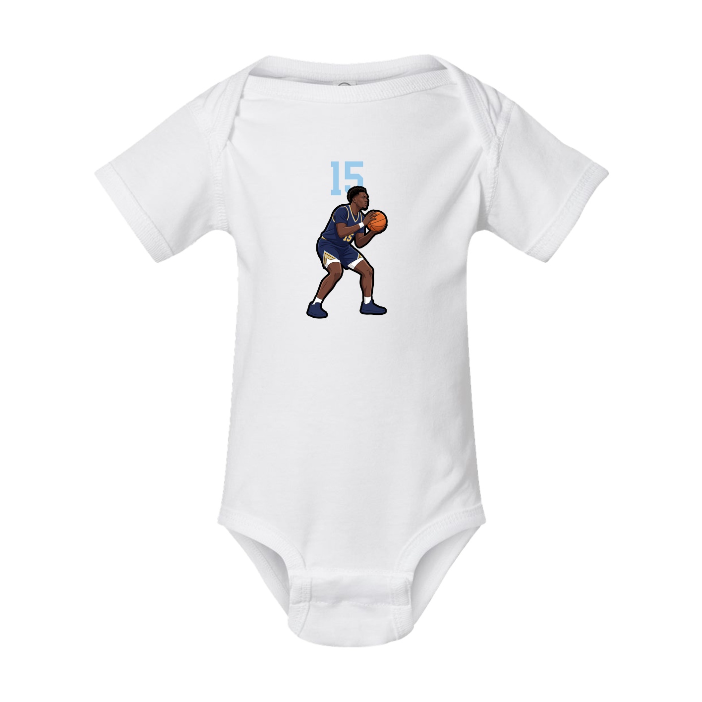 Baby Onesie — Number Top in White