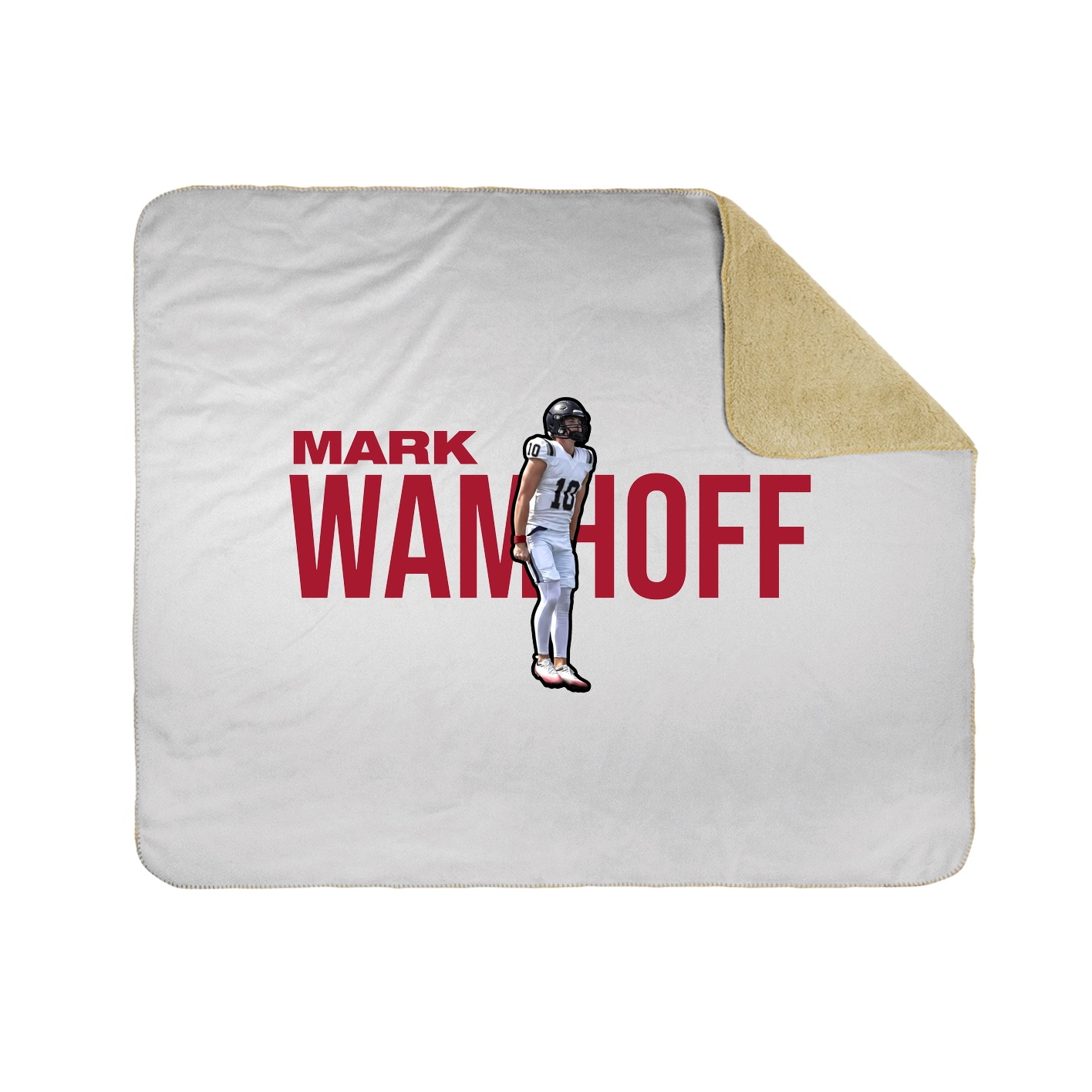 Throw Blanket — Player Name in White