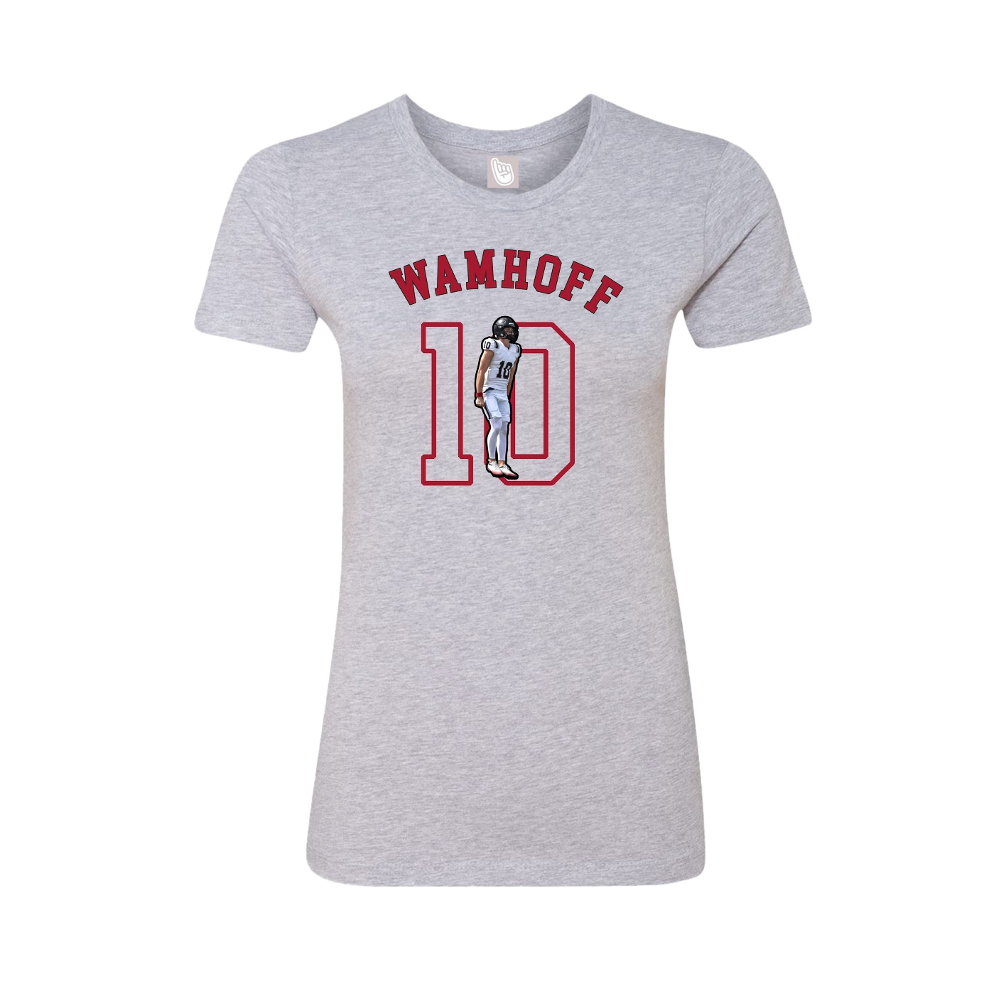 Fitted Women's Tee — Shirsey Arch in Grey