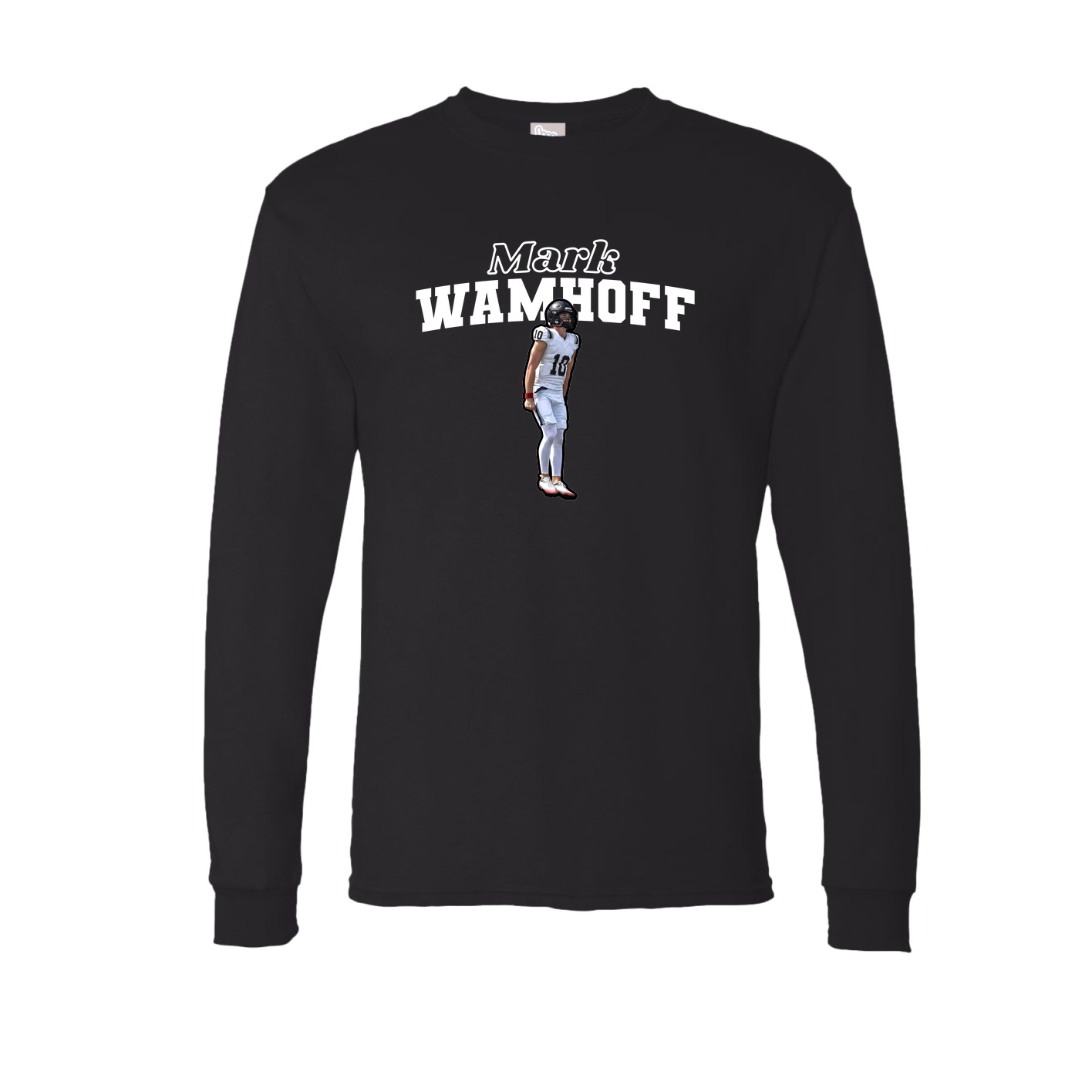 Long Sleeve Tee — Name Arch in Black