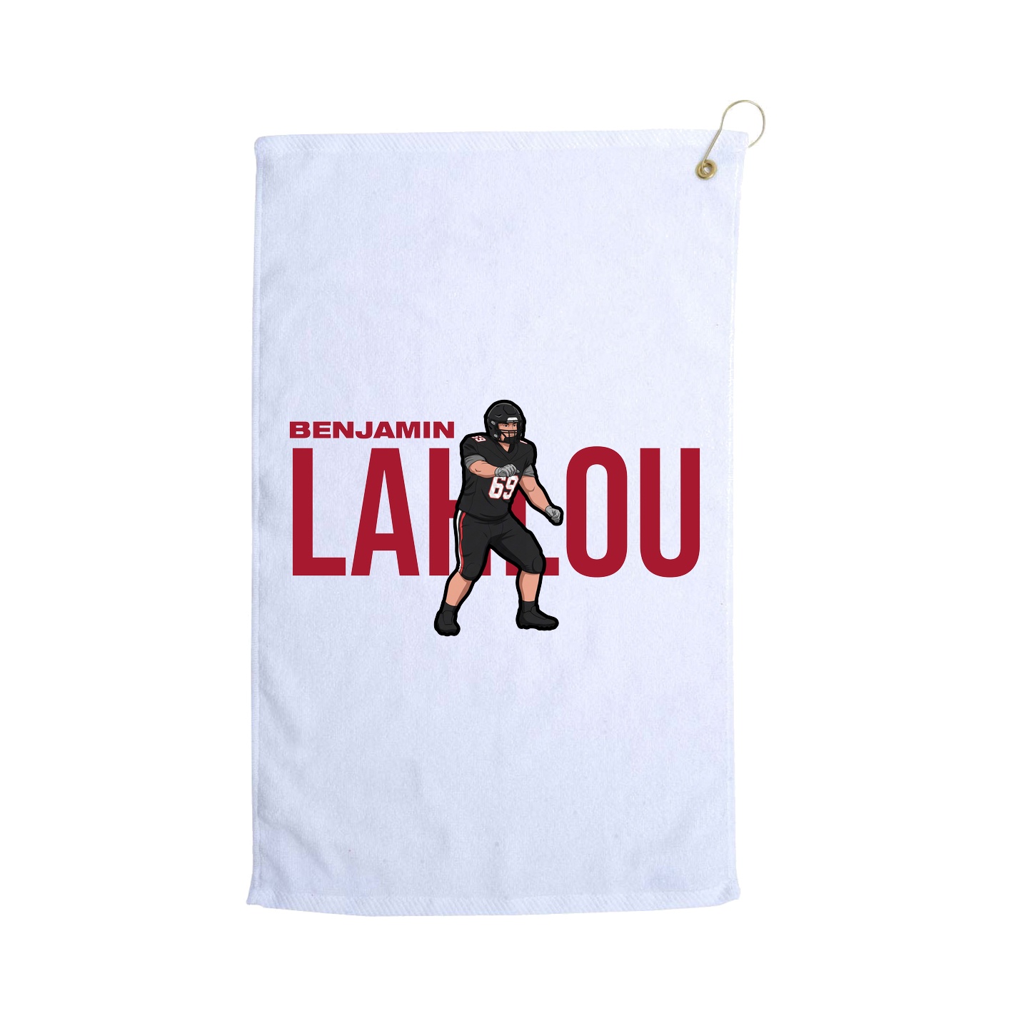 Golf Towel — Player Name in White
